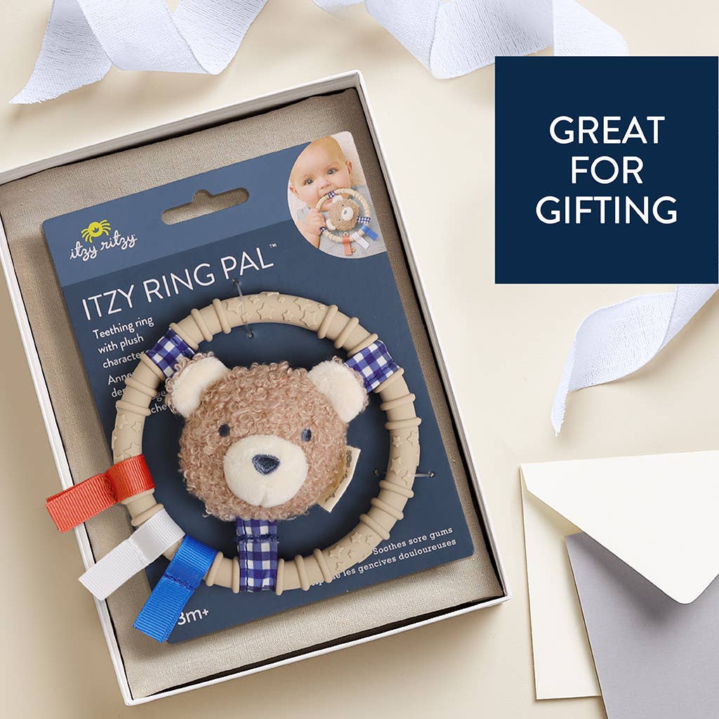 Itzy Ring Pal™ - Teething Ring with Plush Bear