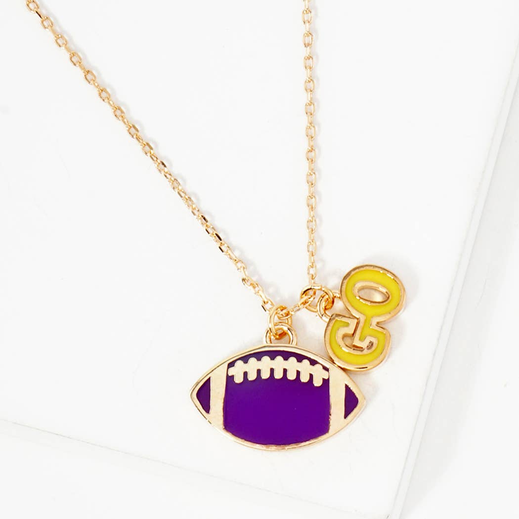Football Pendant Necklace