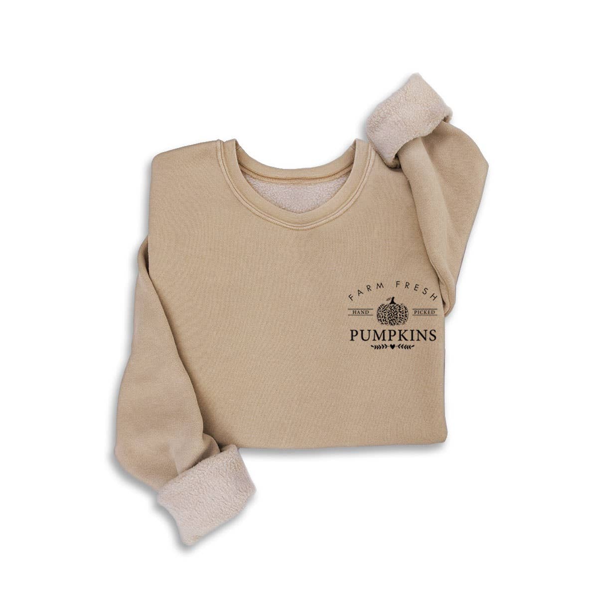 FARM FRESH PUMPKINS MINERAL SWEATSHIRTS: White / L