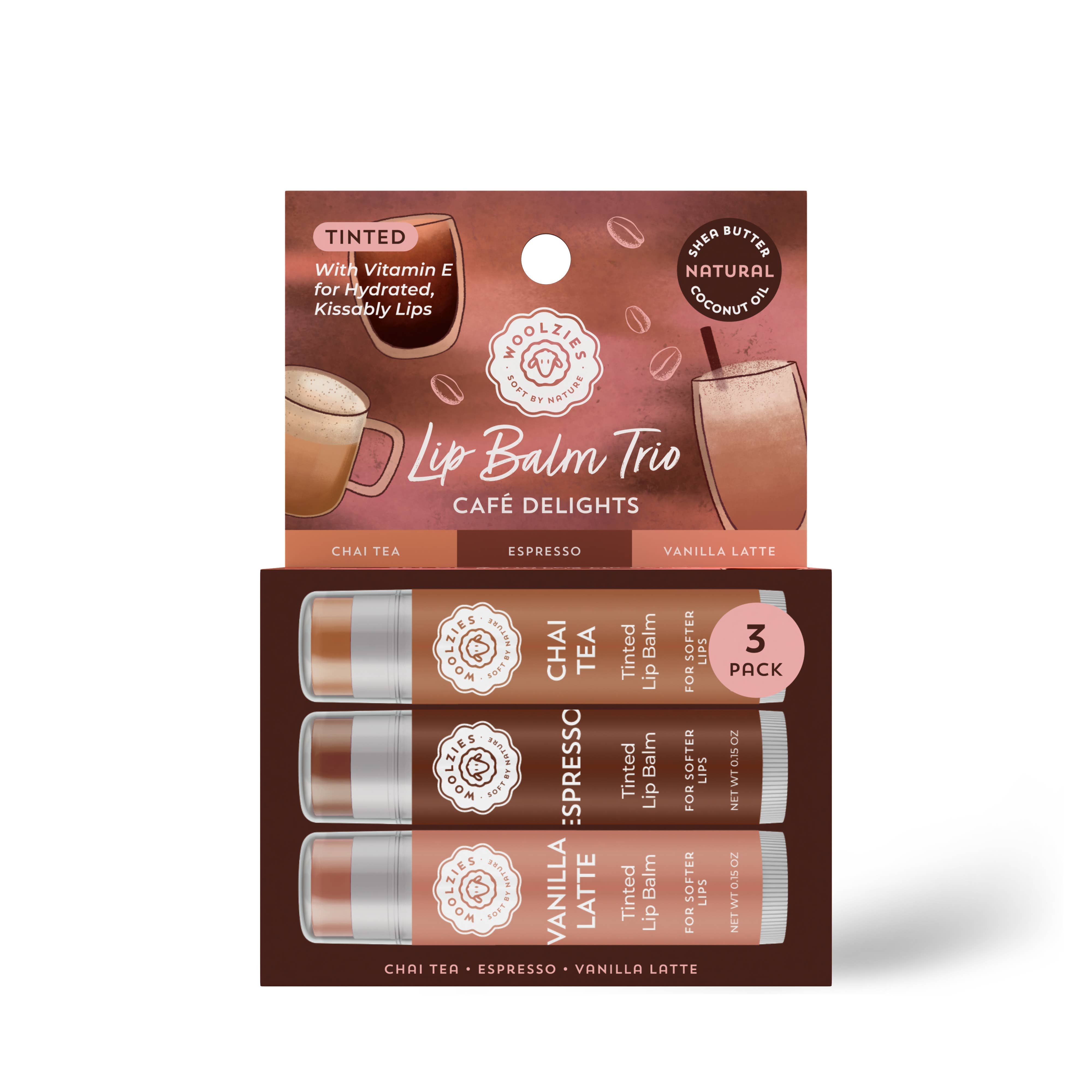Woolzies Cafe Delights Tinted Lip Balm Trio