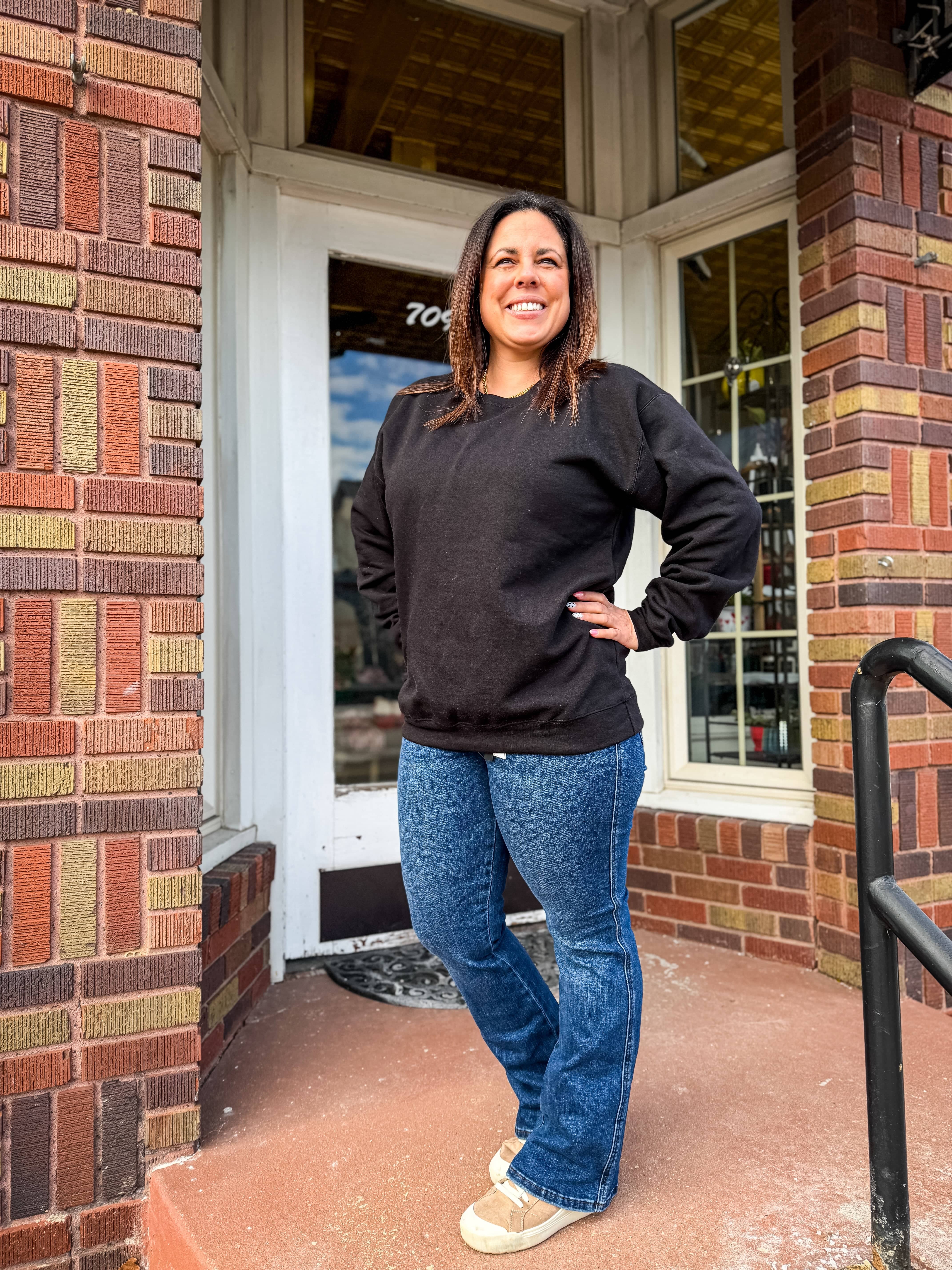 DMB #7 (Dani Mae Boutique Nicole) Crewneck Came For the Hero Crewneck