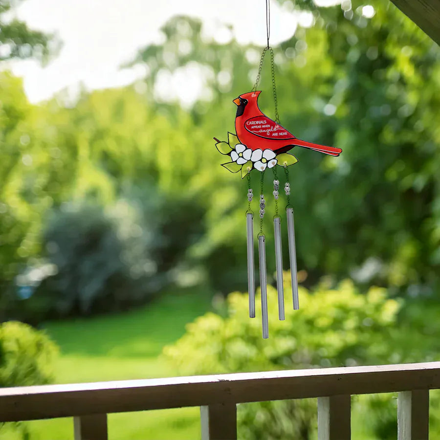 Cardinals Appear When Angels Are Near Wind Chime