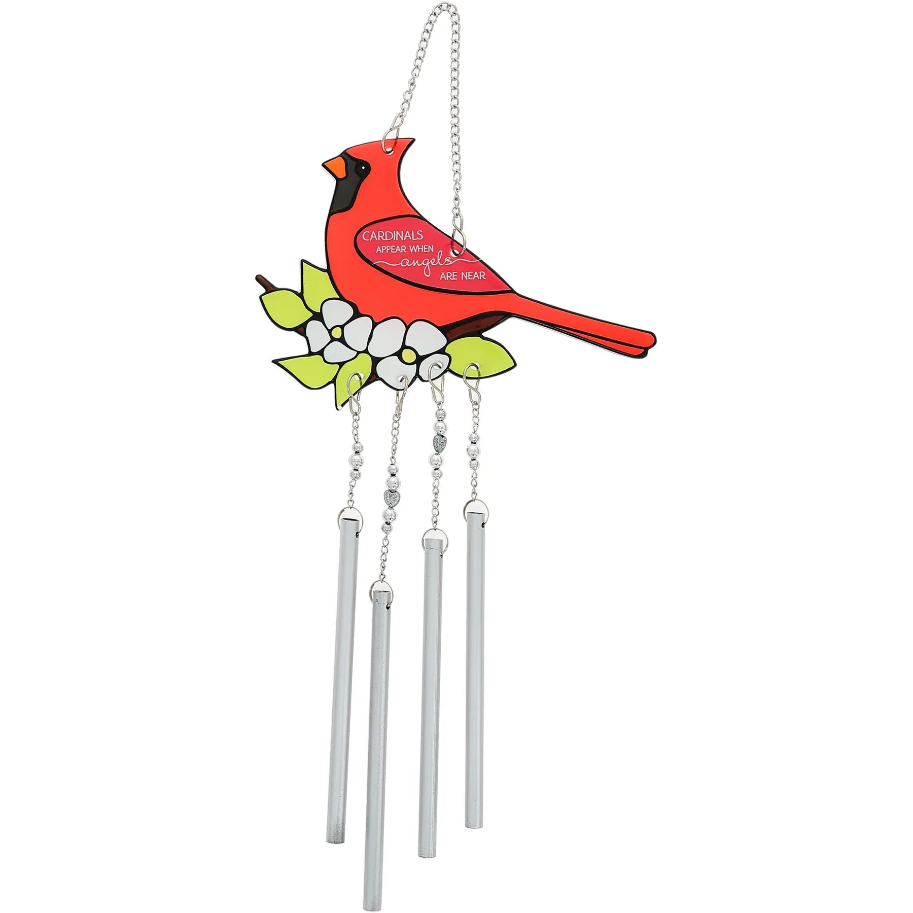 Cardinals Appear When Angels Are Near Wind Chime