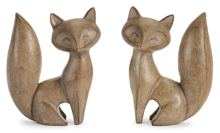 MJJ #8 (Melissa) Seasonal Decor Carved Look Fox
