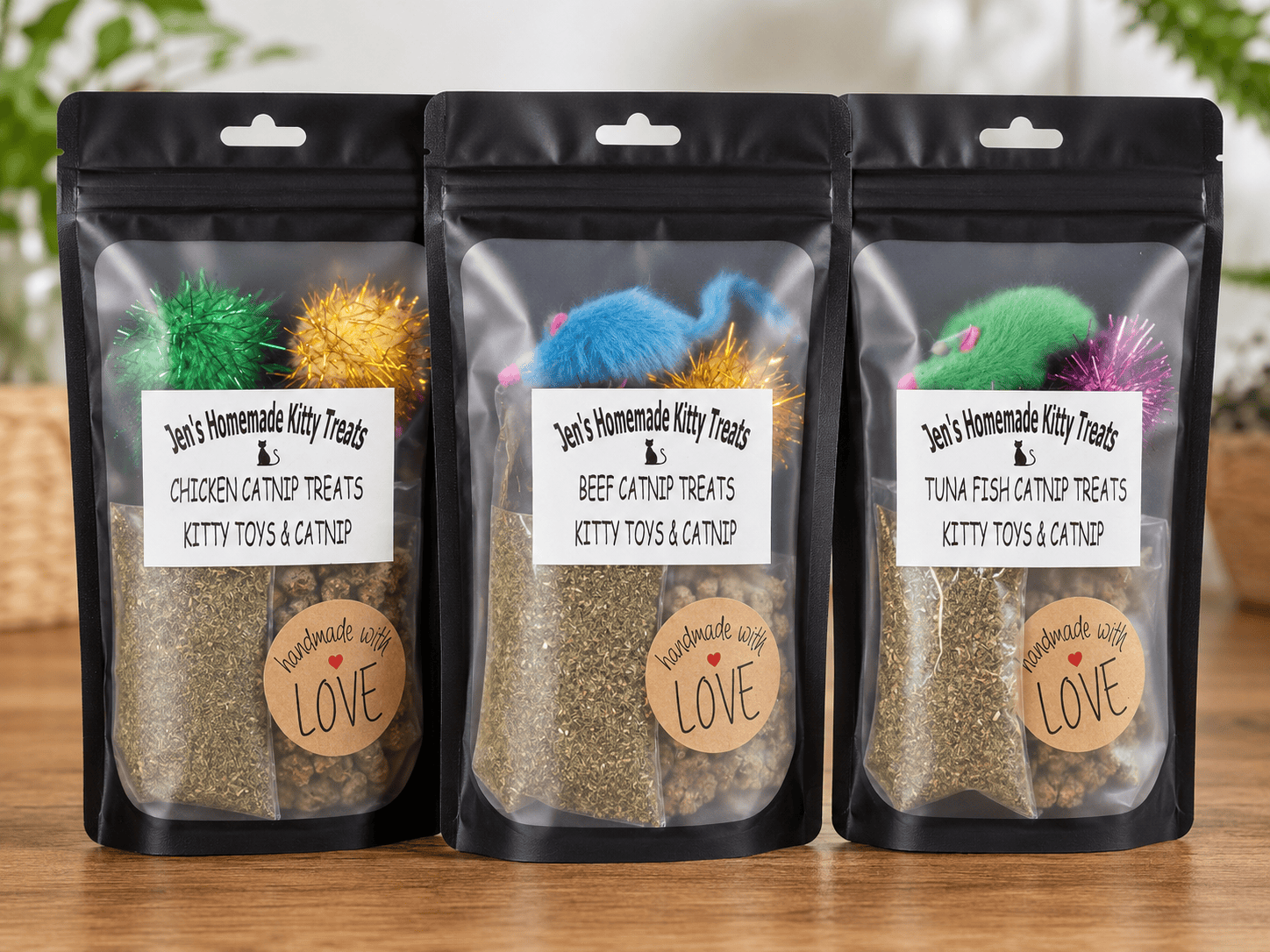 Catnip Treats & Toy Kit Bag