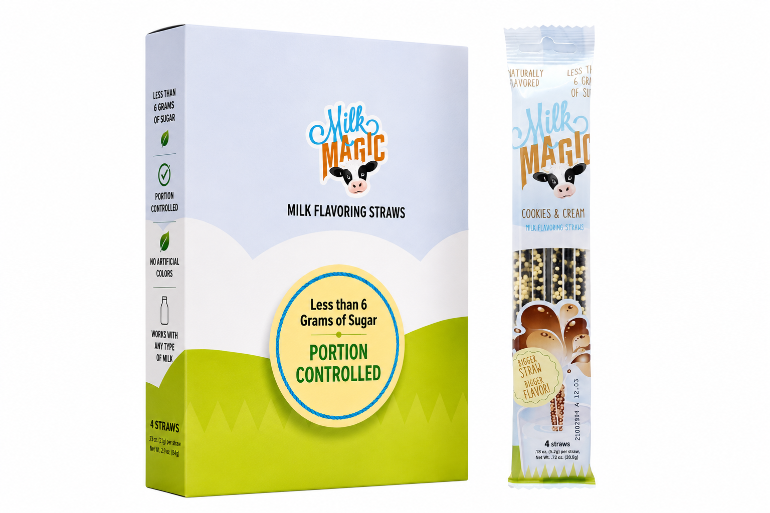 Milk Magic Cookies and Cream Milk Flavoring Straws