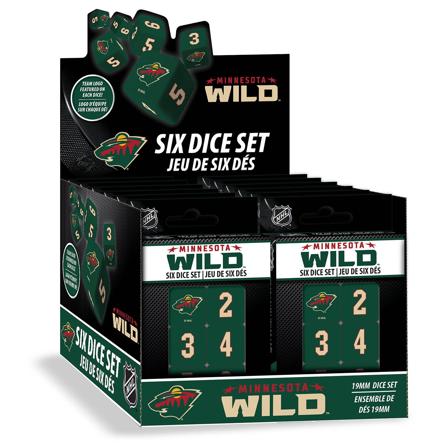 Minnesota Wild Dice Set