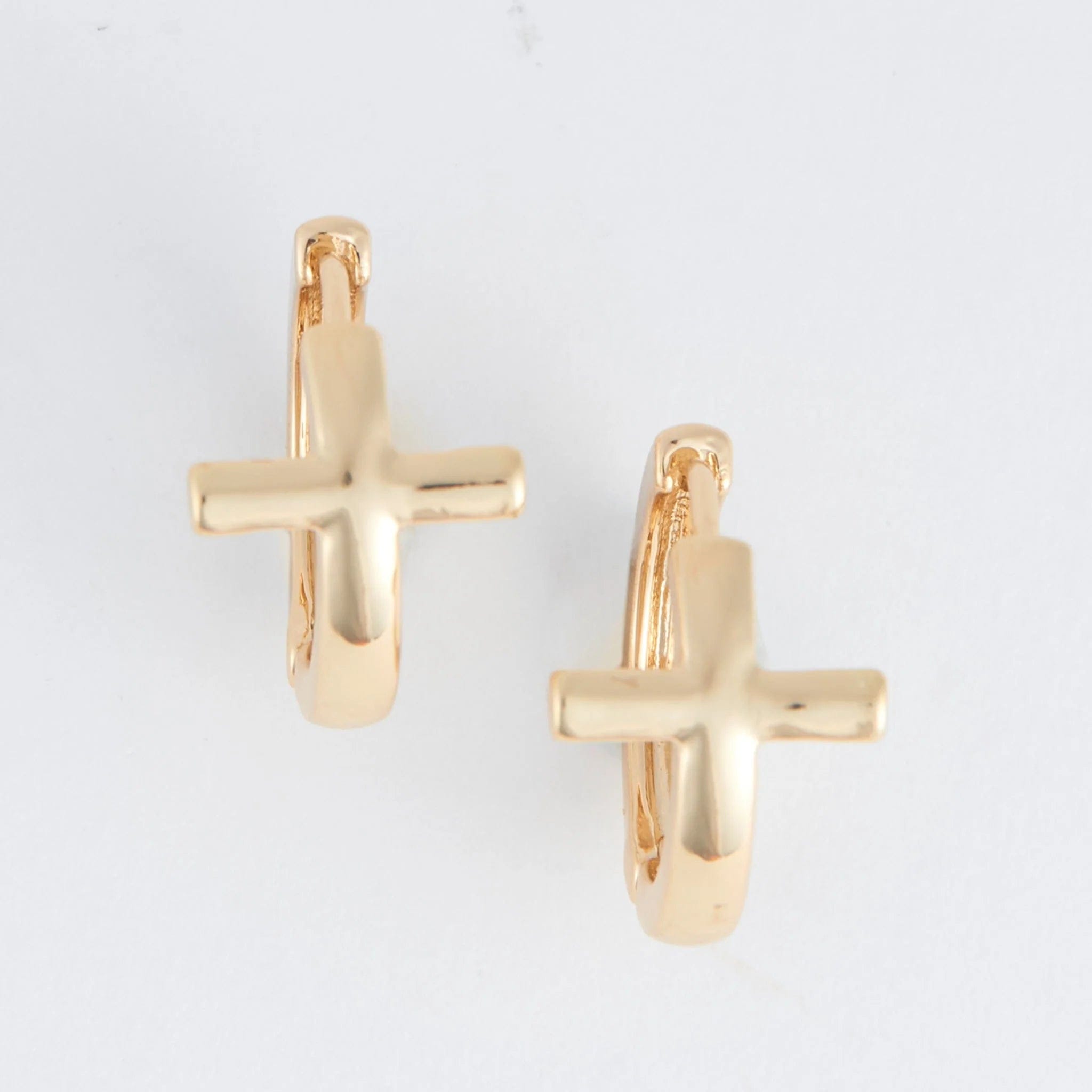 MJJ #8 (Melissa) Earrings Cera Cross Hoop Earrings