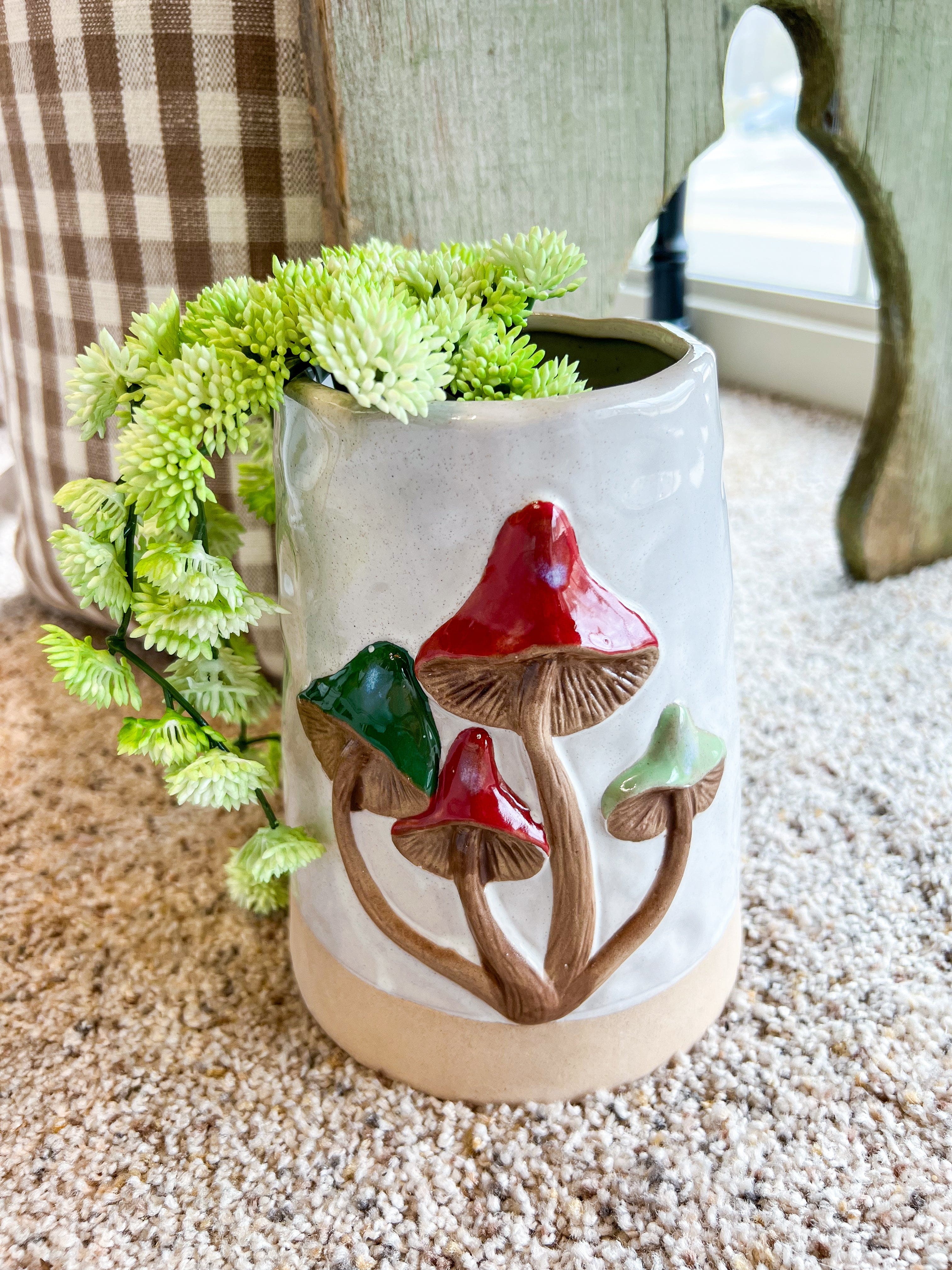 Ceramic Mushroom Vase