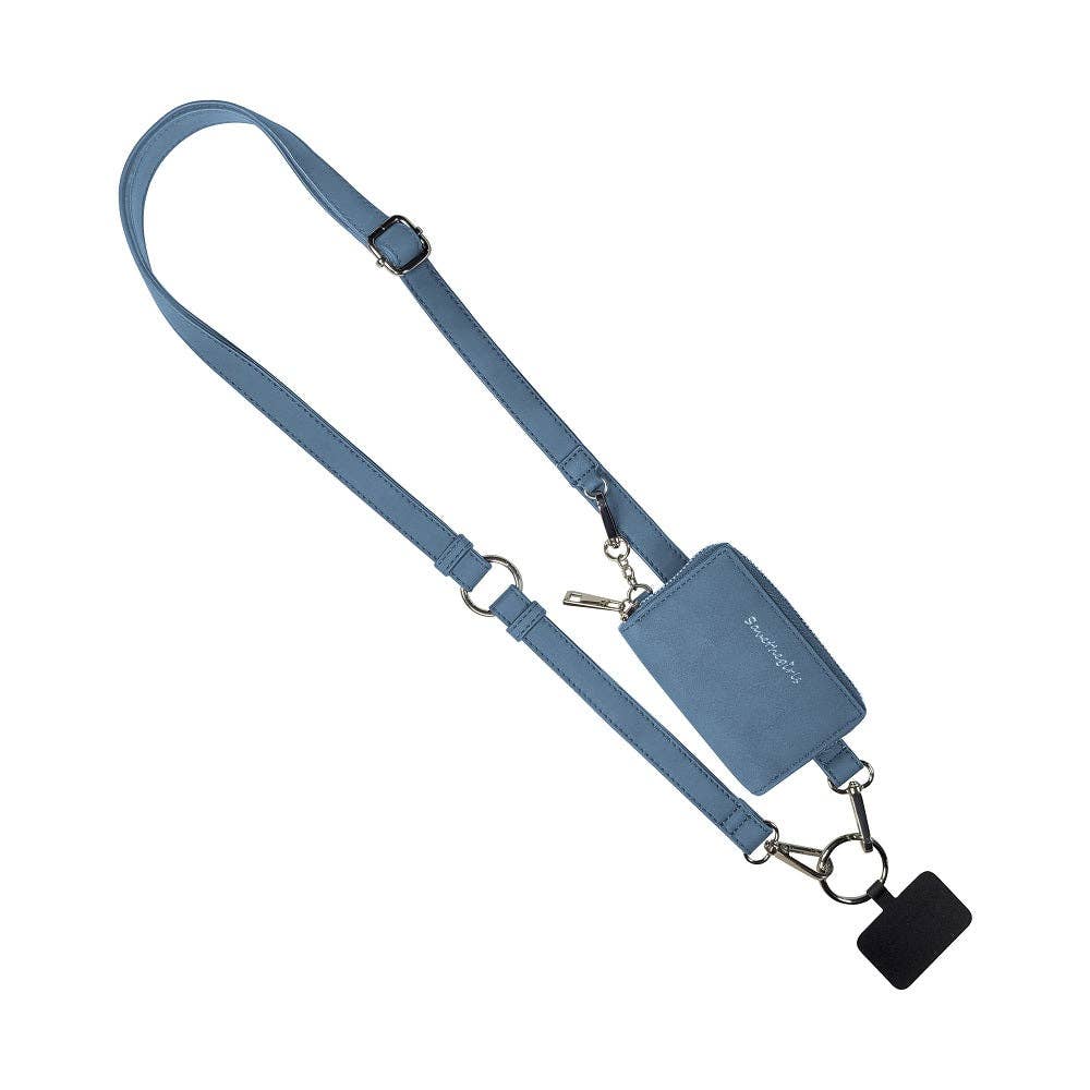 Clip & Go Strap w/Pouch Brushed Vegan Leather: Denim - Denim Pouch