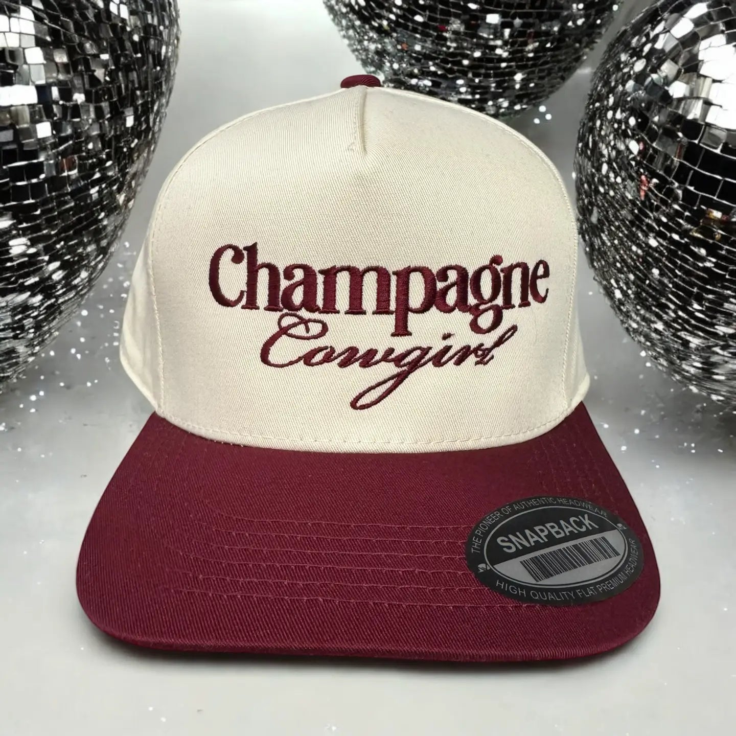 DMB #7 (Dani Mae Boutique Nicole) baseball hat Champagne Cowgirl Hat