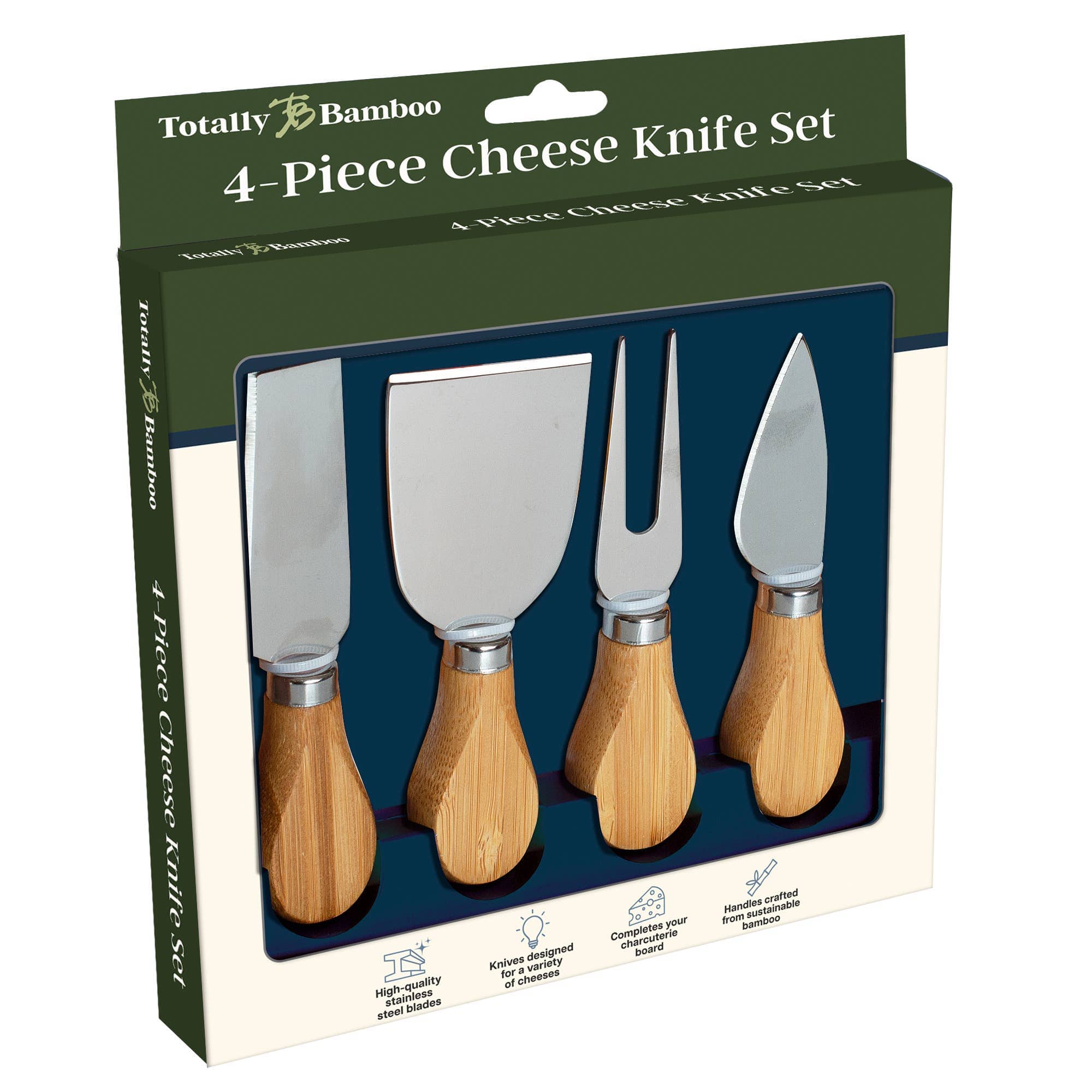 Totally Bamboo Kitchen Utensils Charcuterie Board Cheese Tool Set