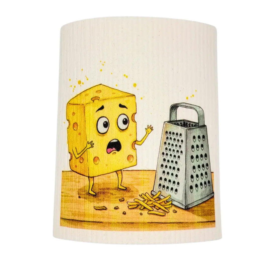 MJJ #8 (Melissa) Swedish Sponge Cloth Cheese Grater Funny Cartoon Swedish Sponge Cloths
