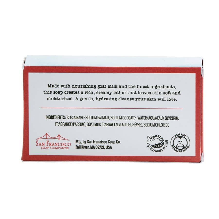San Francisco Soap / Man Bar Soap Christmas Holiday Citrus Goat Milk Bar Soap