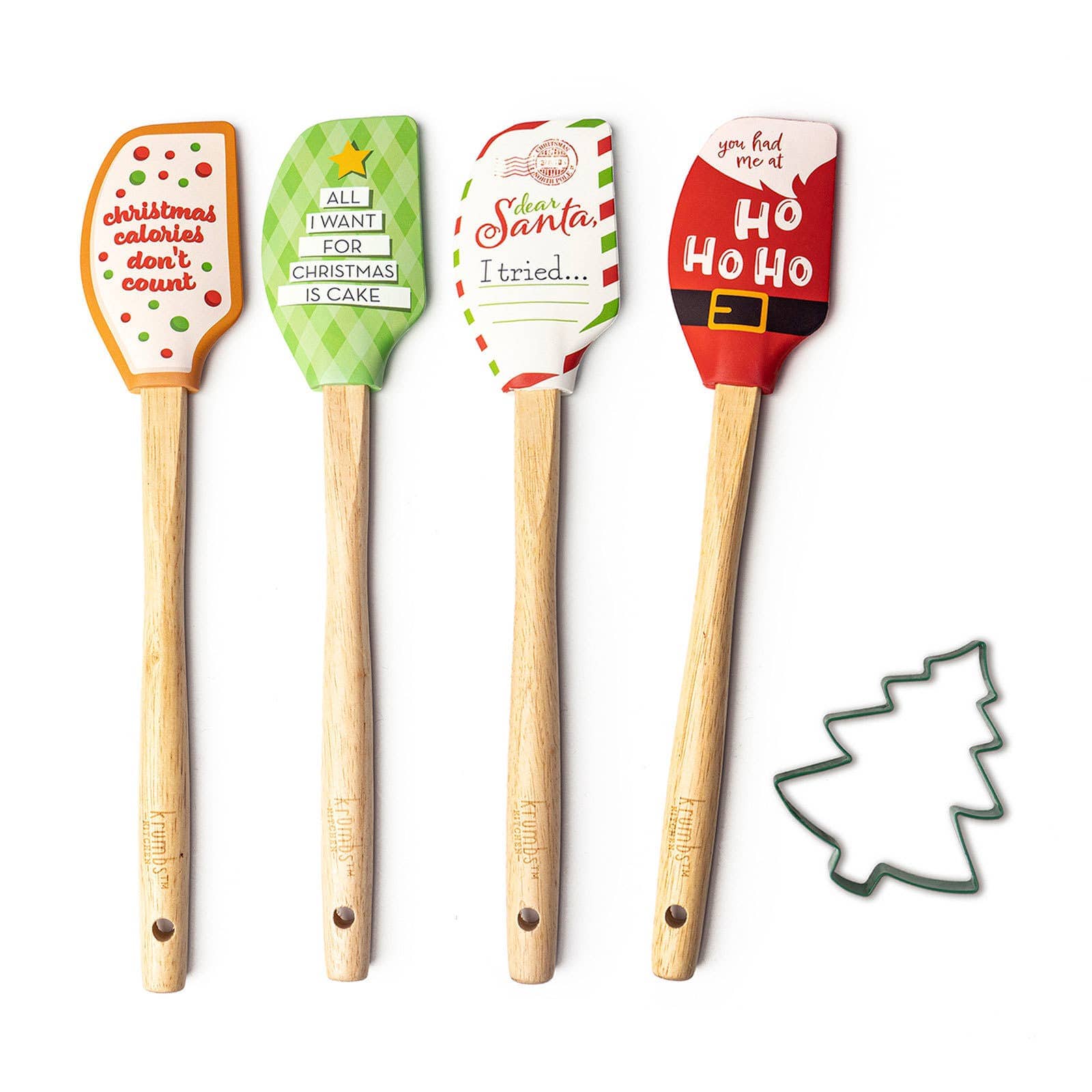 DM Merchandising Christmas Spatula Cookie Cutter Set