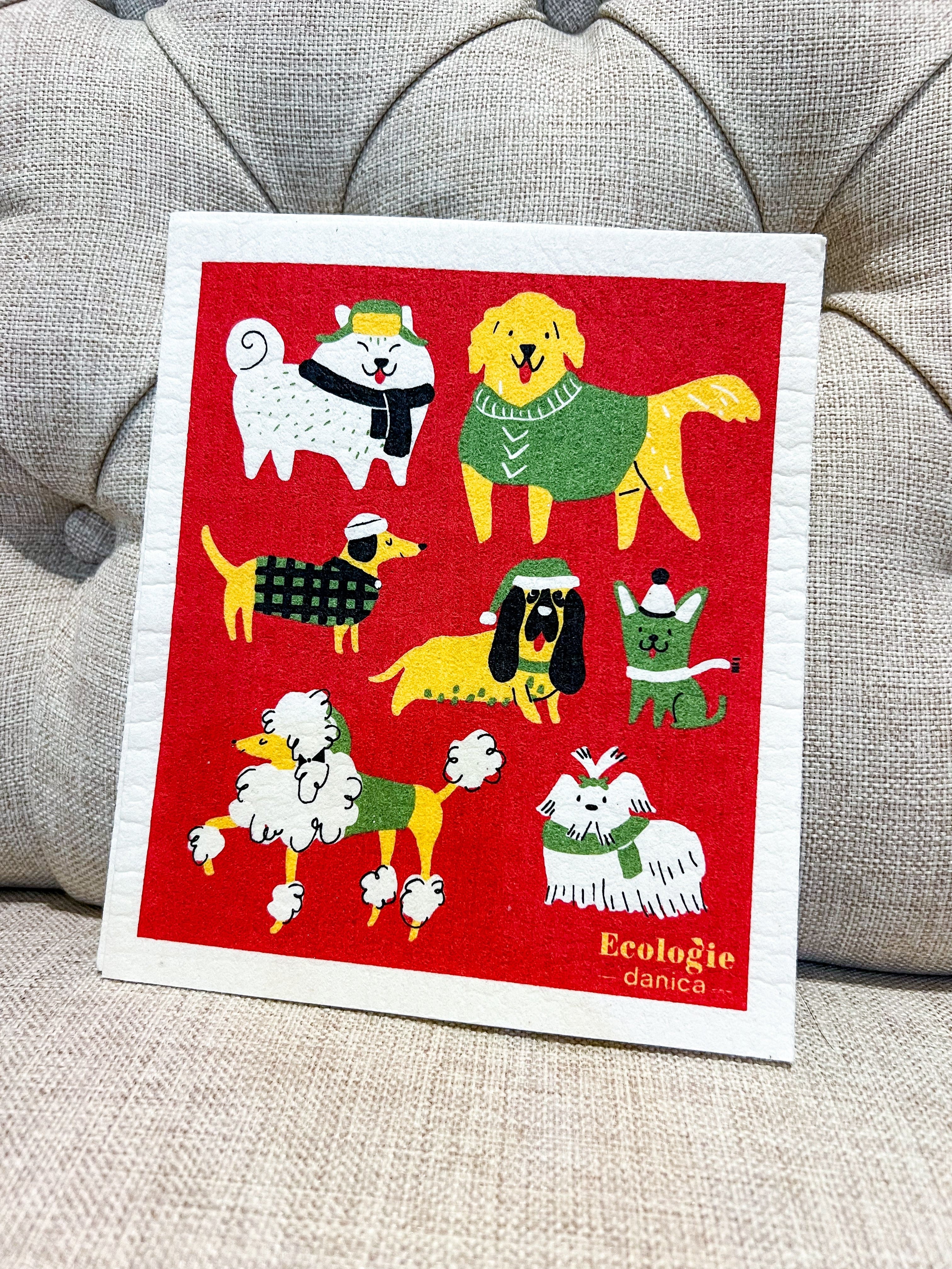 Christmas Swedish Dishcloth