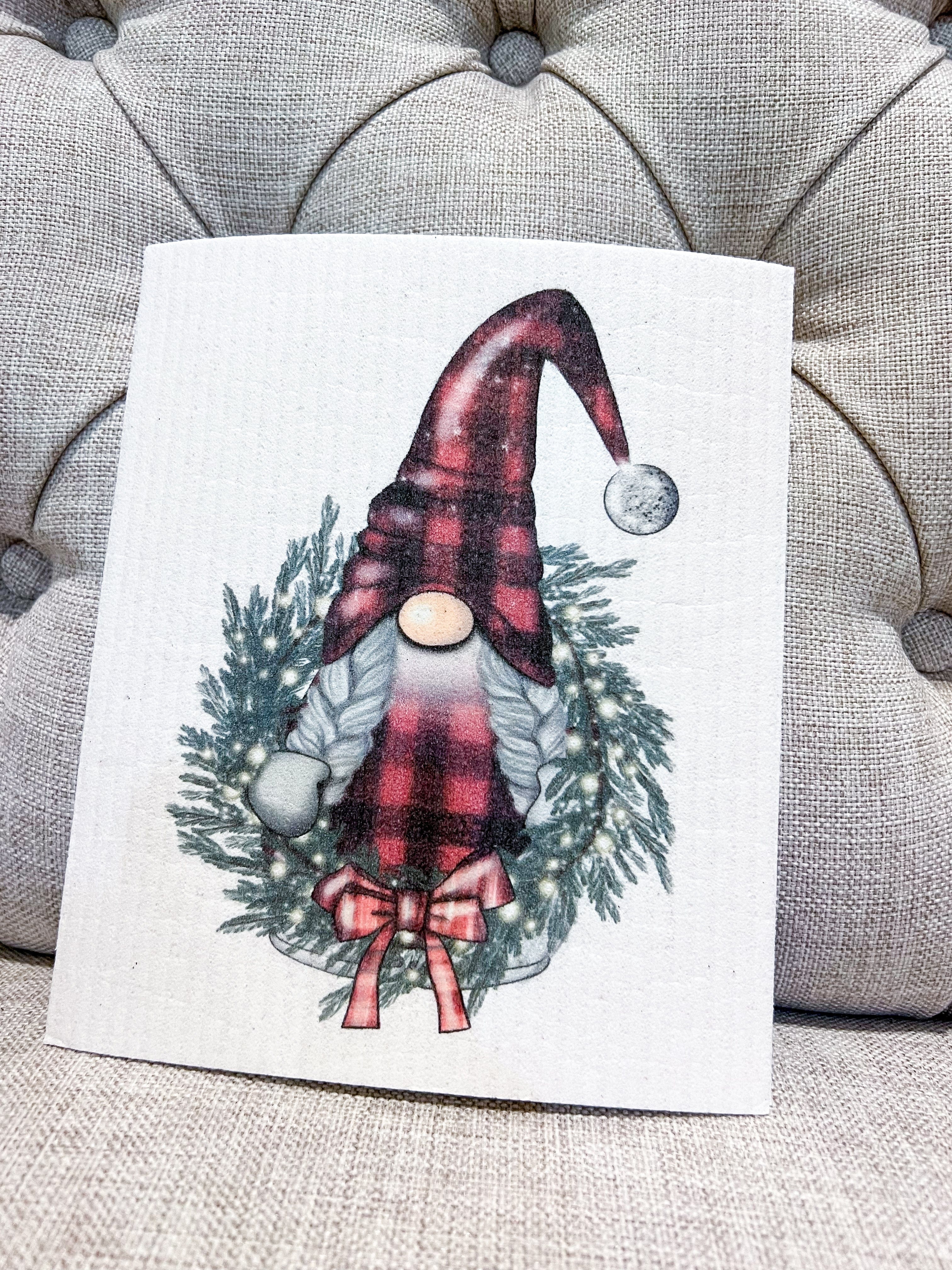 Christmas Swedish Dishcloth