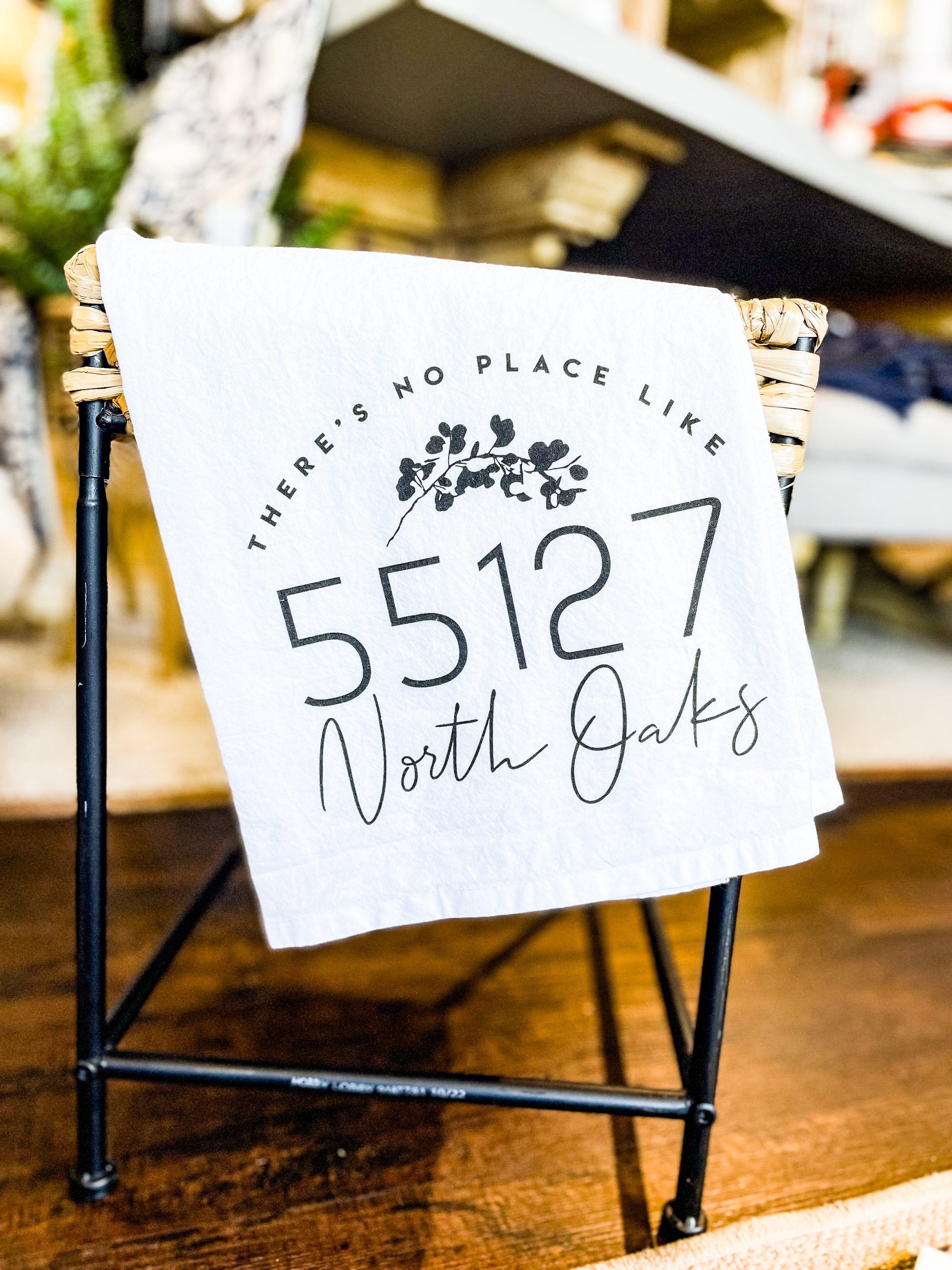 City & Zip Code Tea Towel