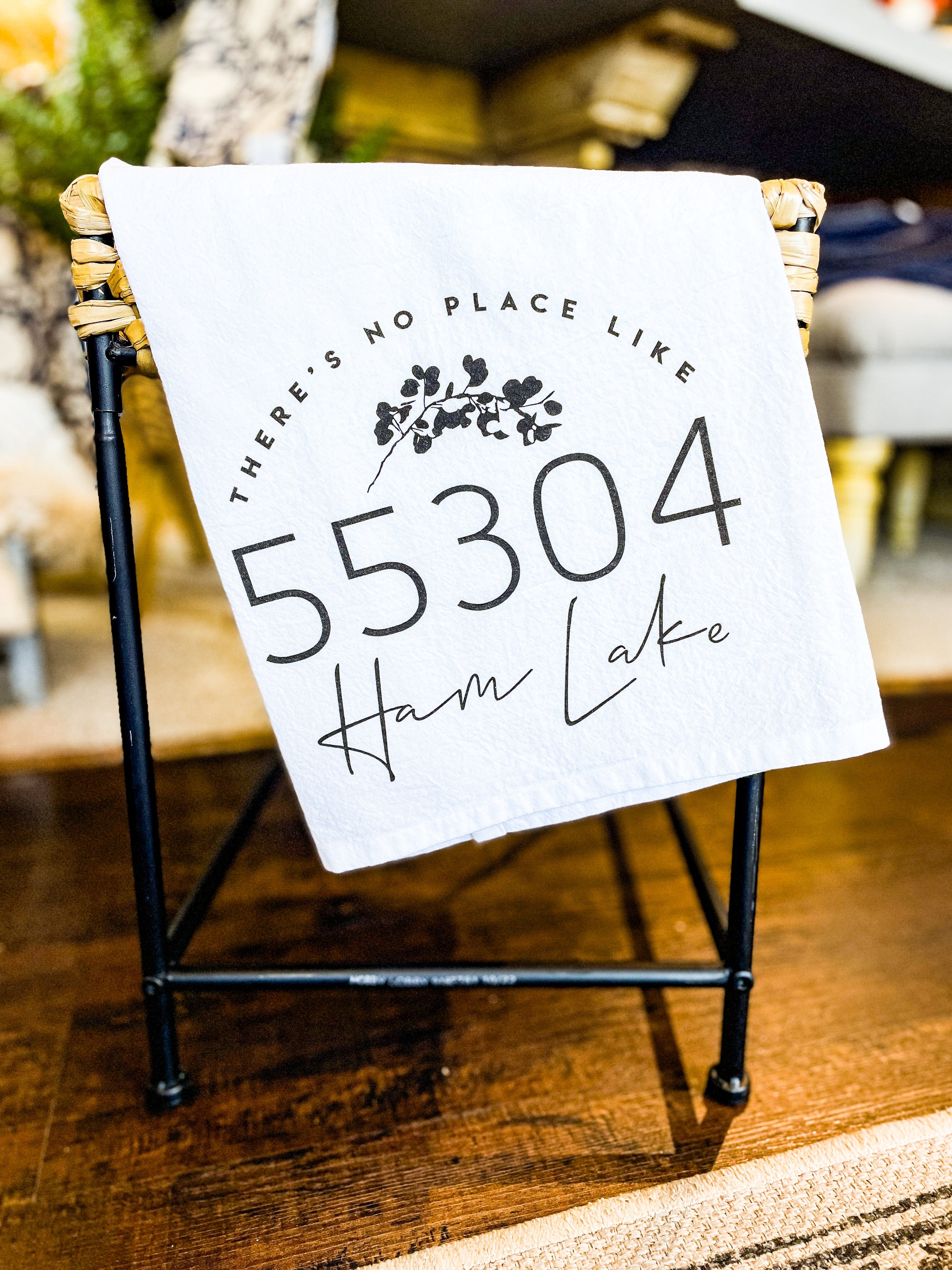 City & Zip Code Tea Towel