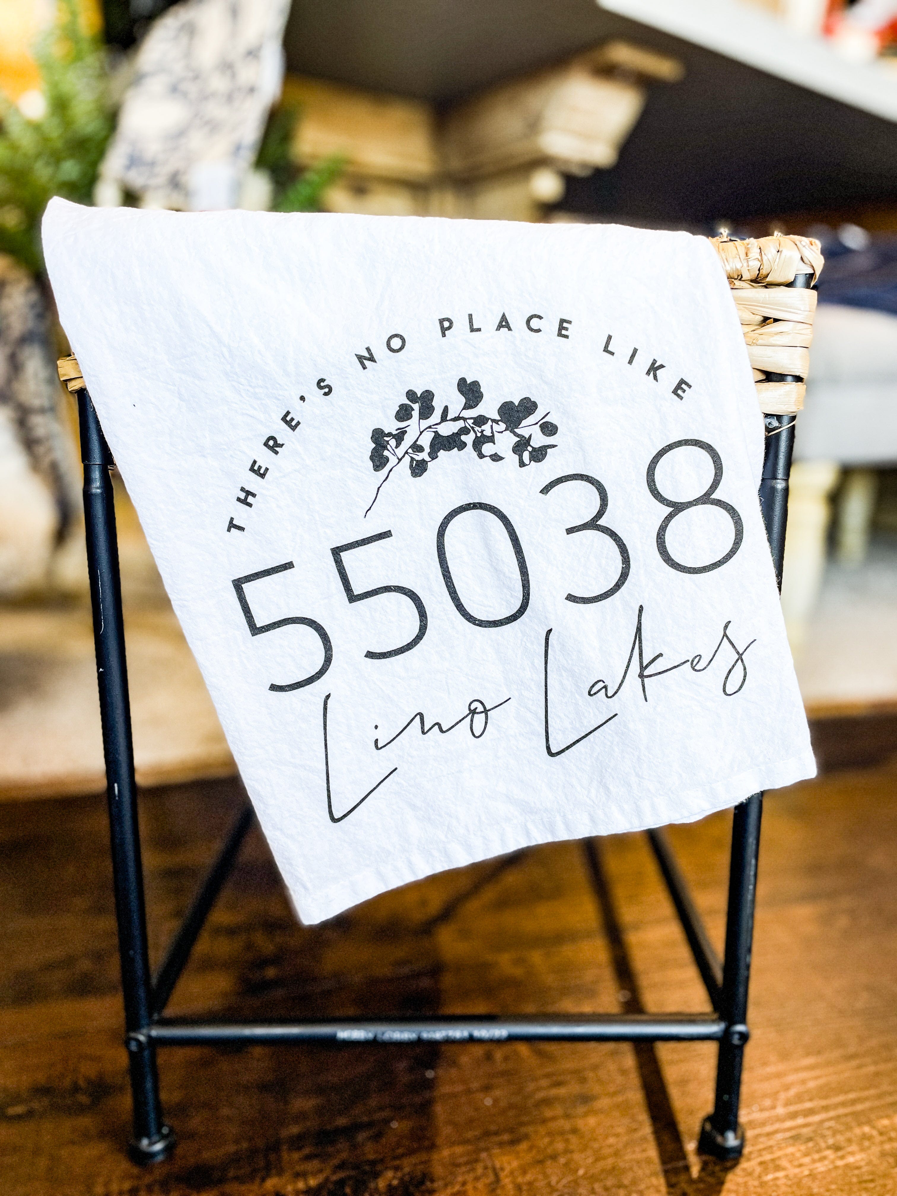 City & Zip Code Tea Towel