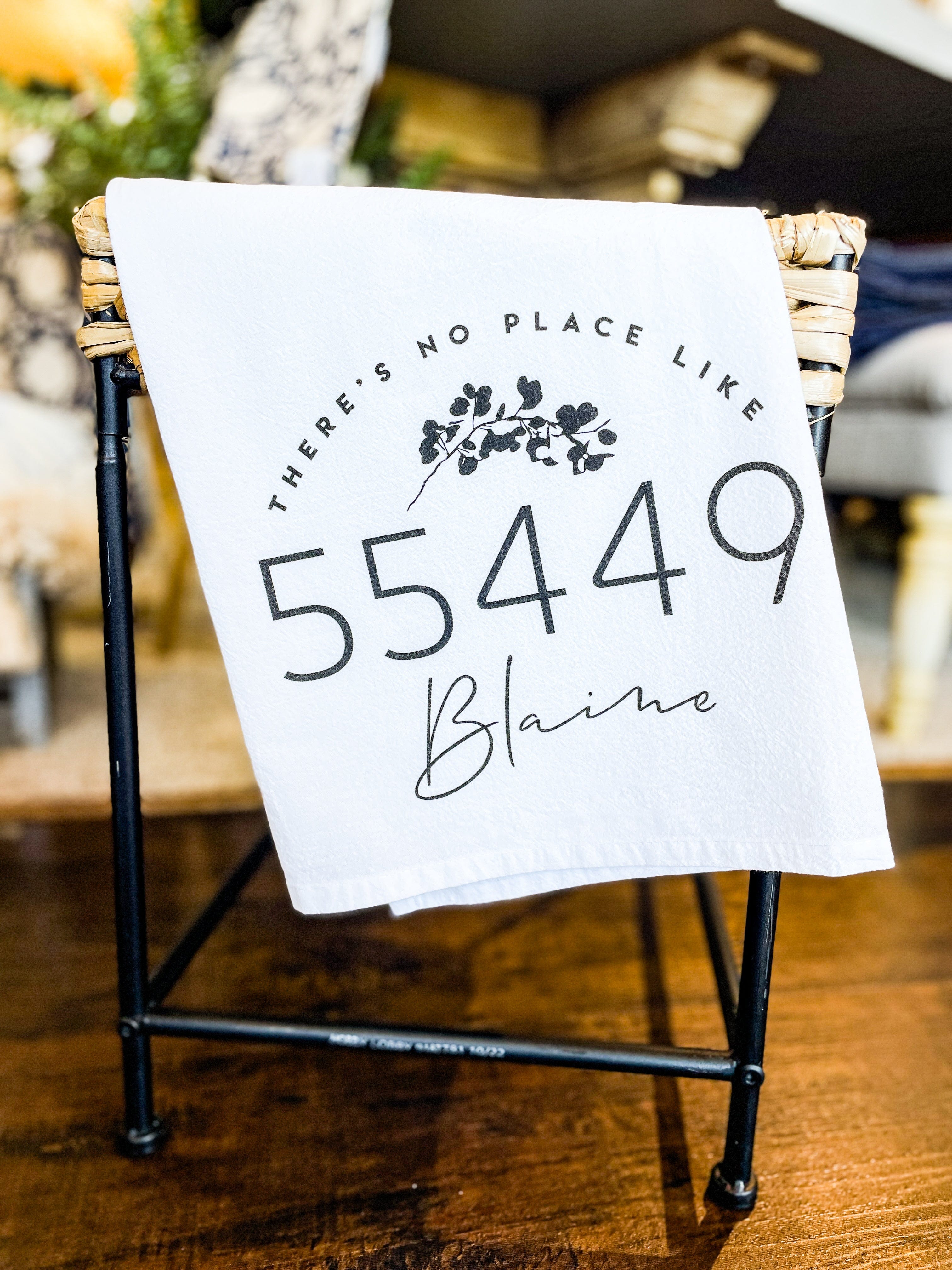 City & Zip Code Tea Towel