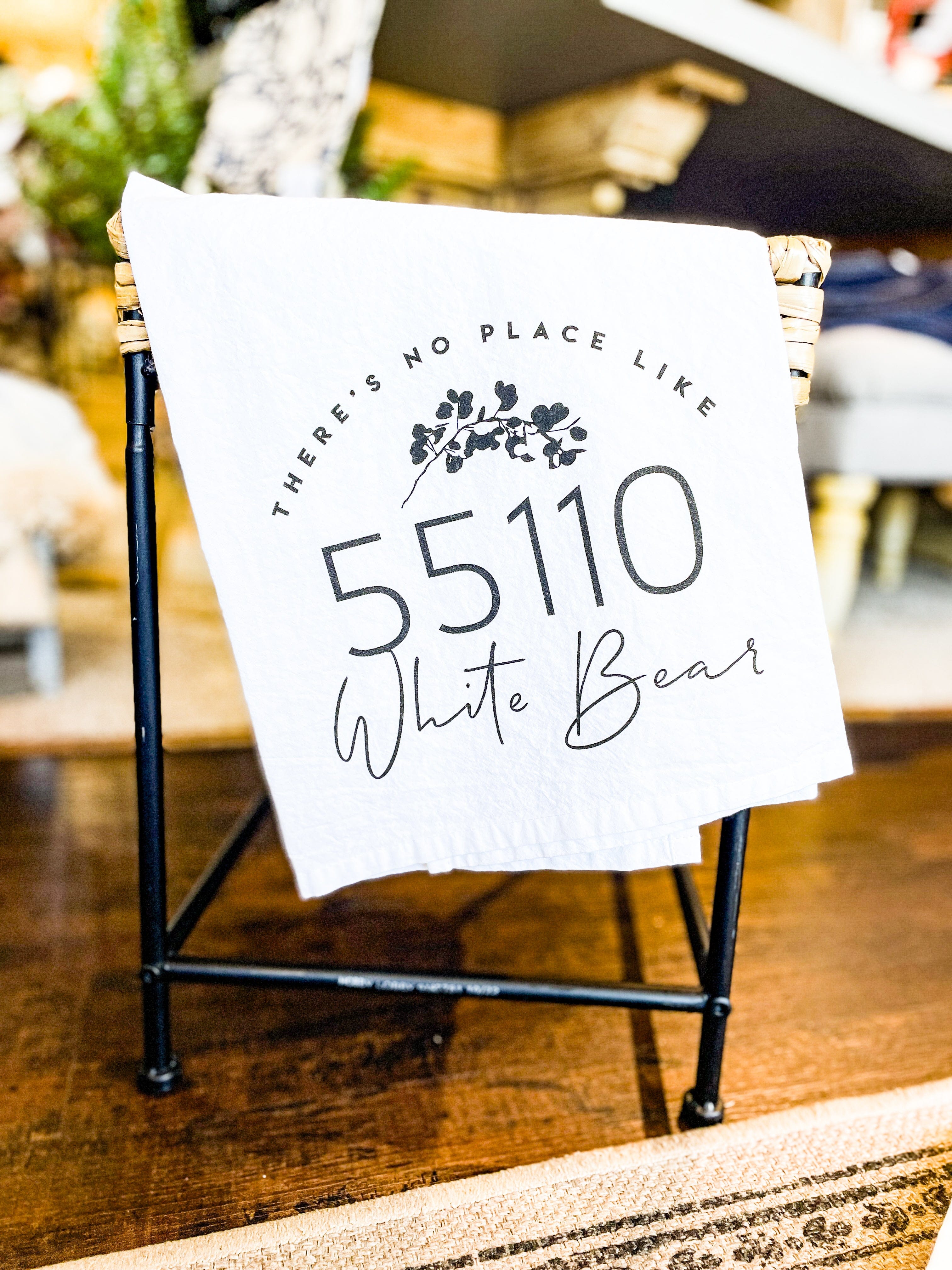 City & Zip Code Tea Towel