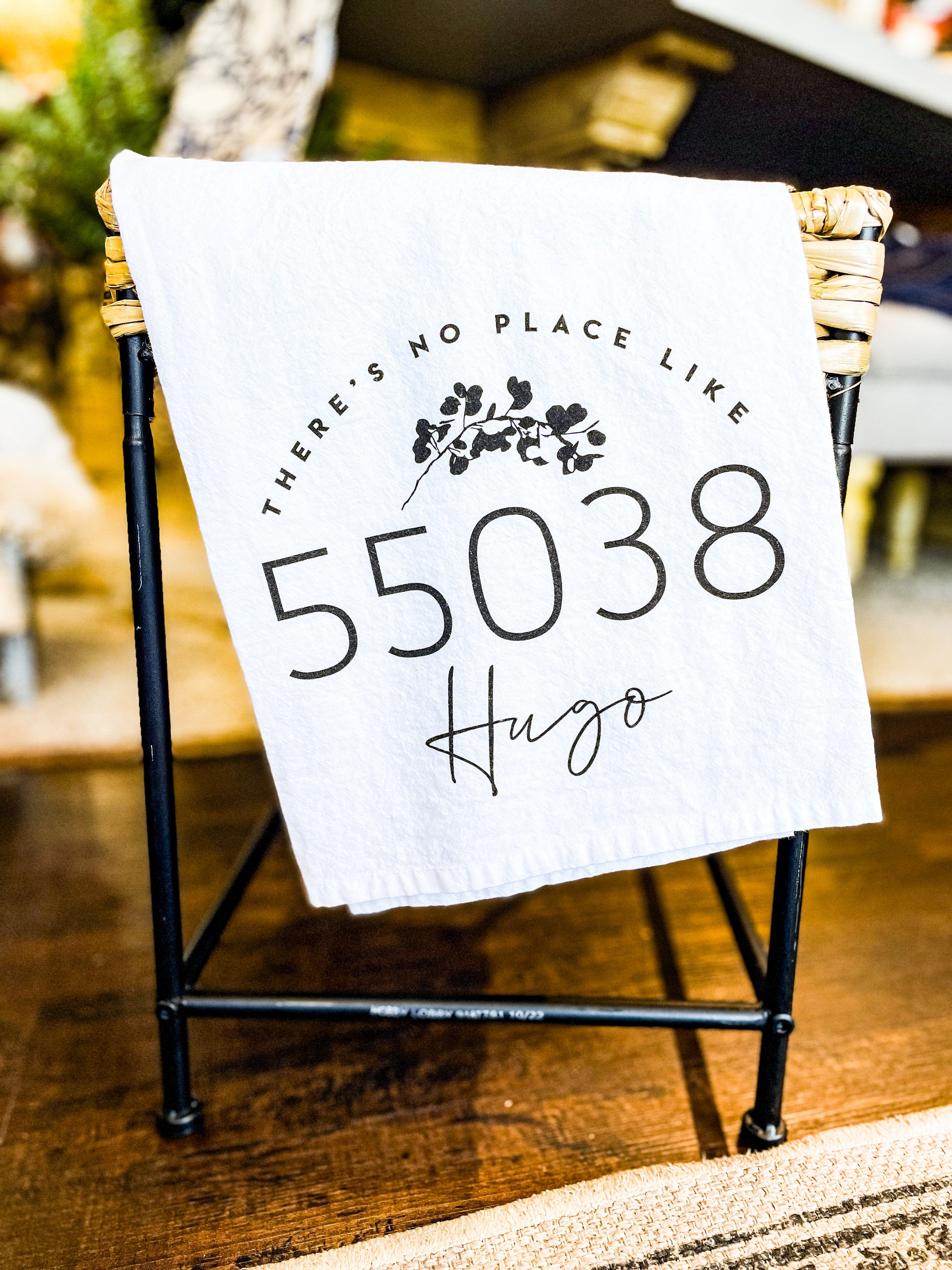 City & Zip Code Tea Towel