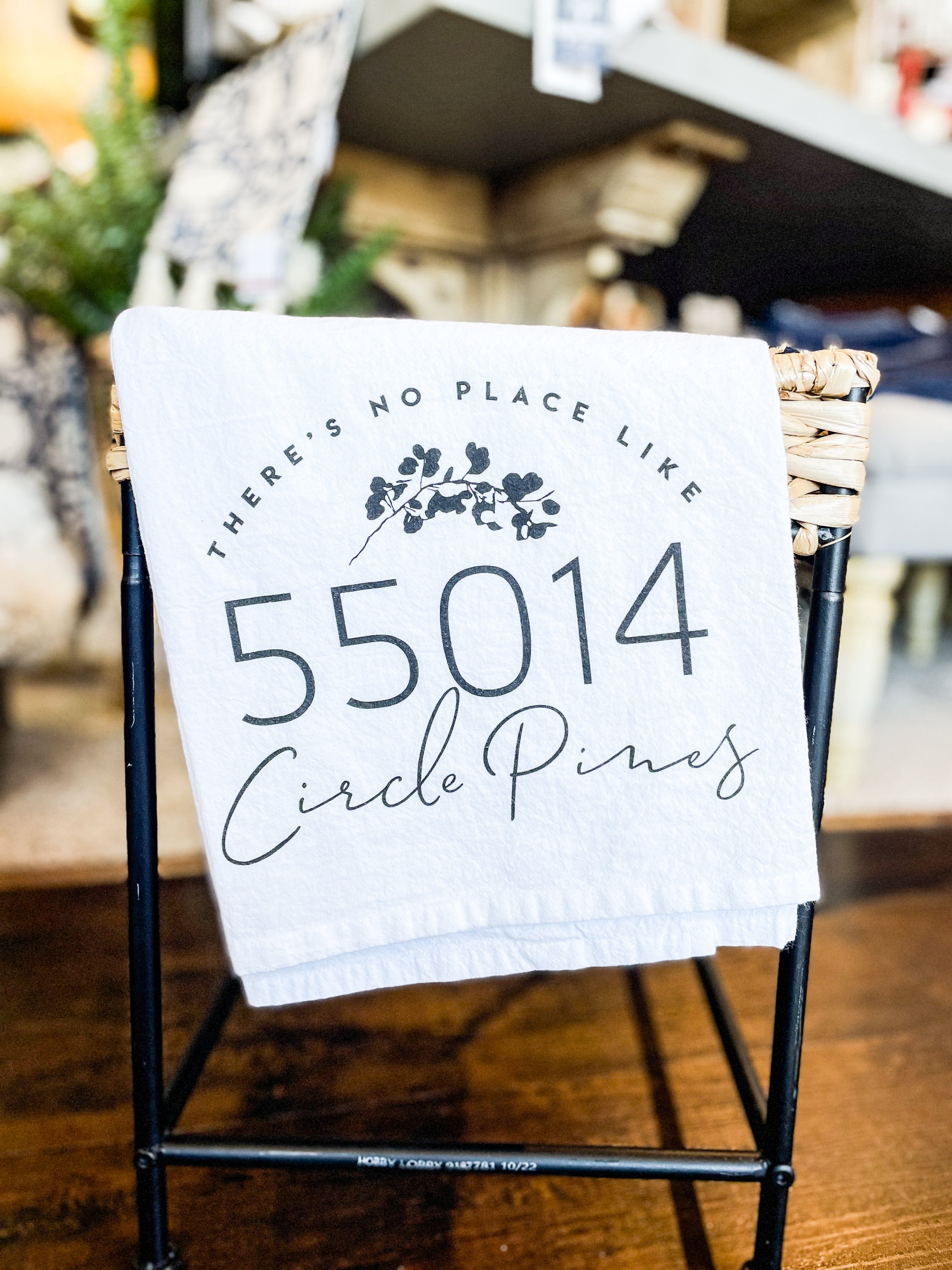 City & Zip Code Tea Towel