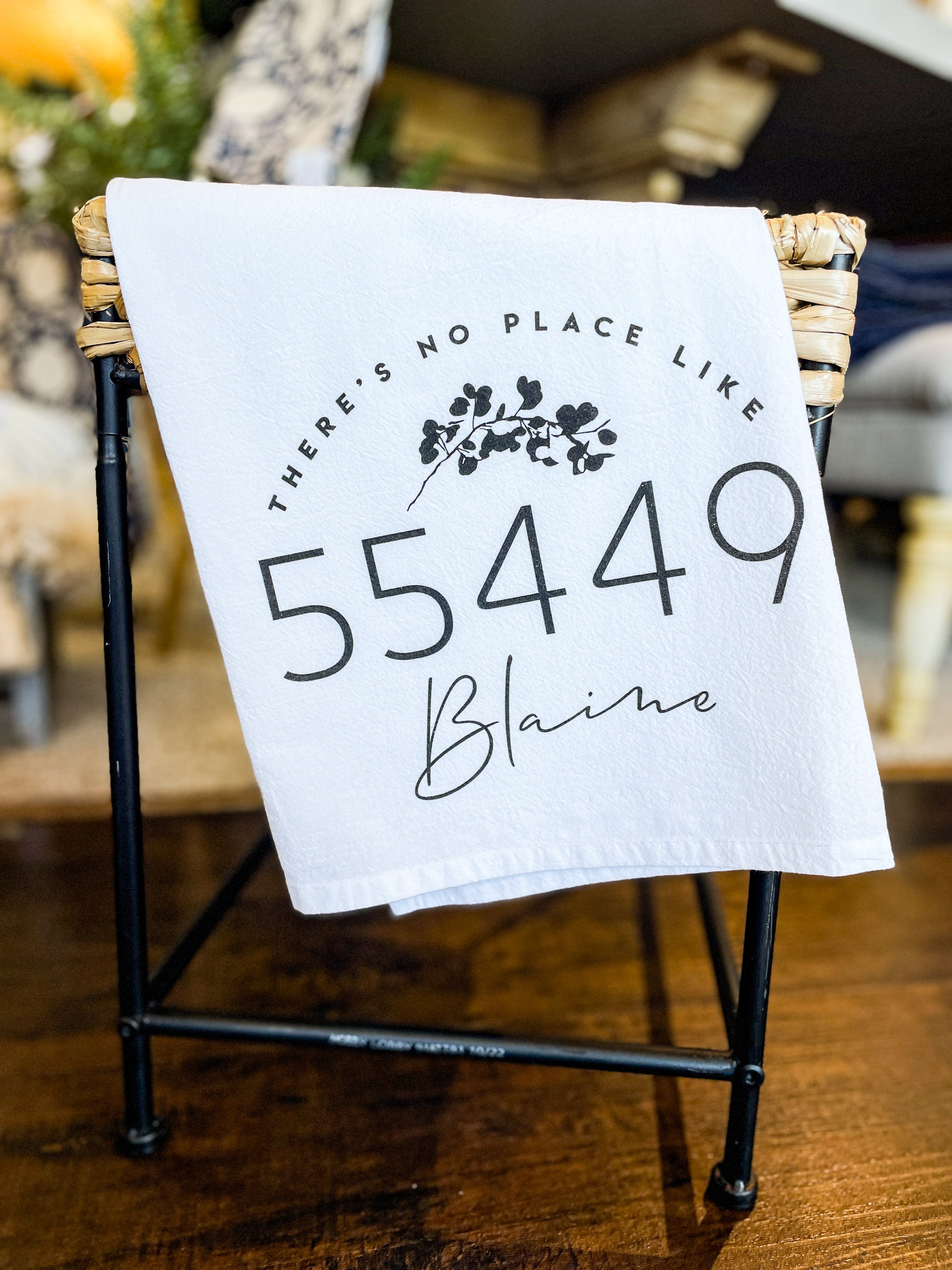 City & Zip Code Tea Towel