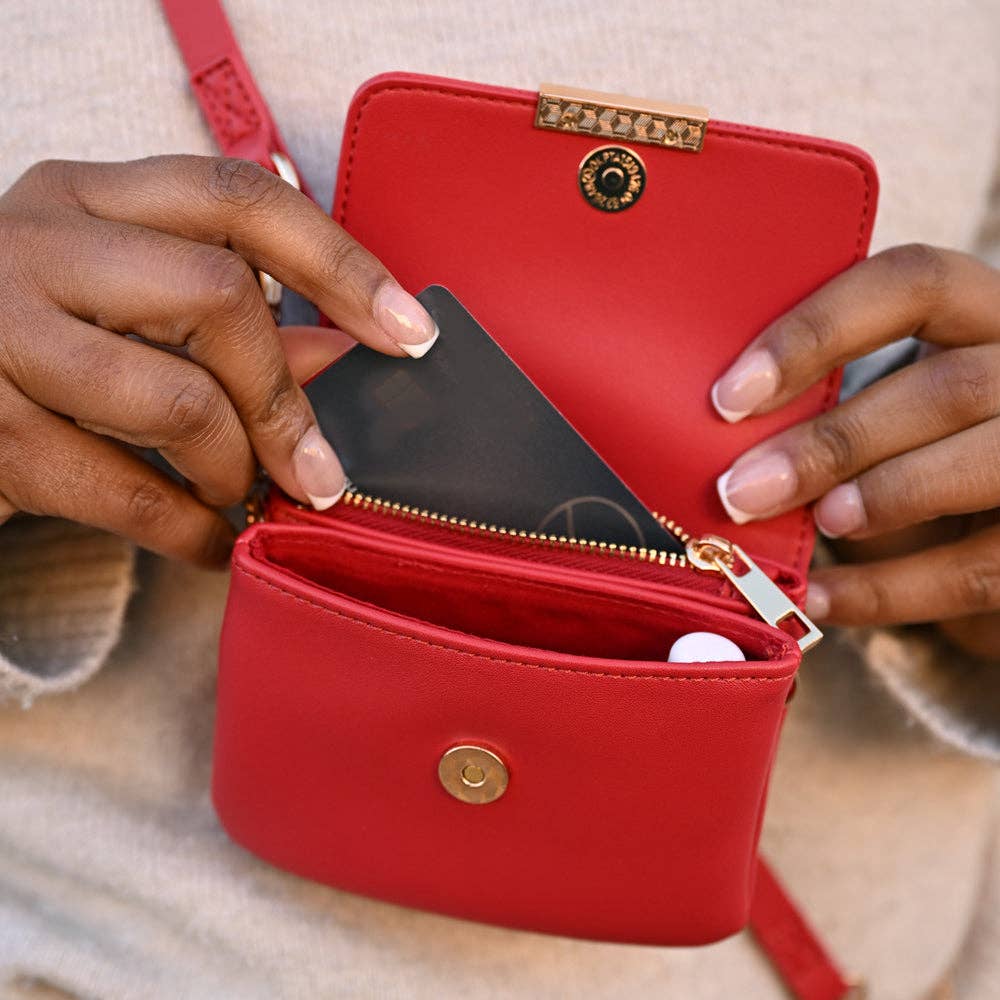 Clip & Go Crossbody Unique RFID Wallet Pouch