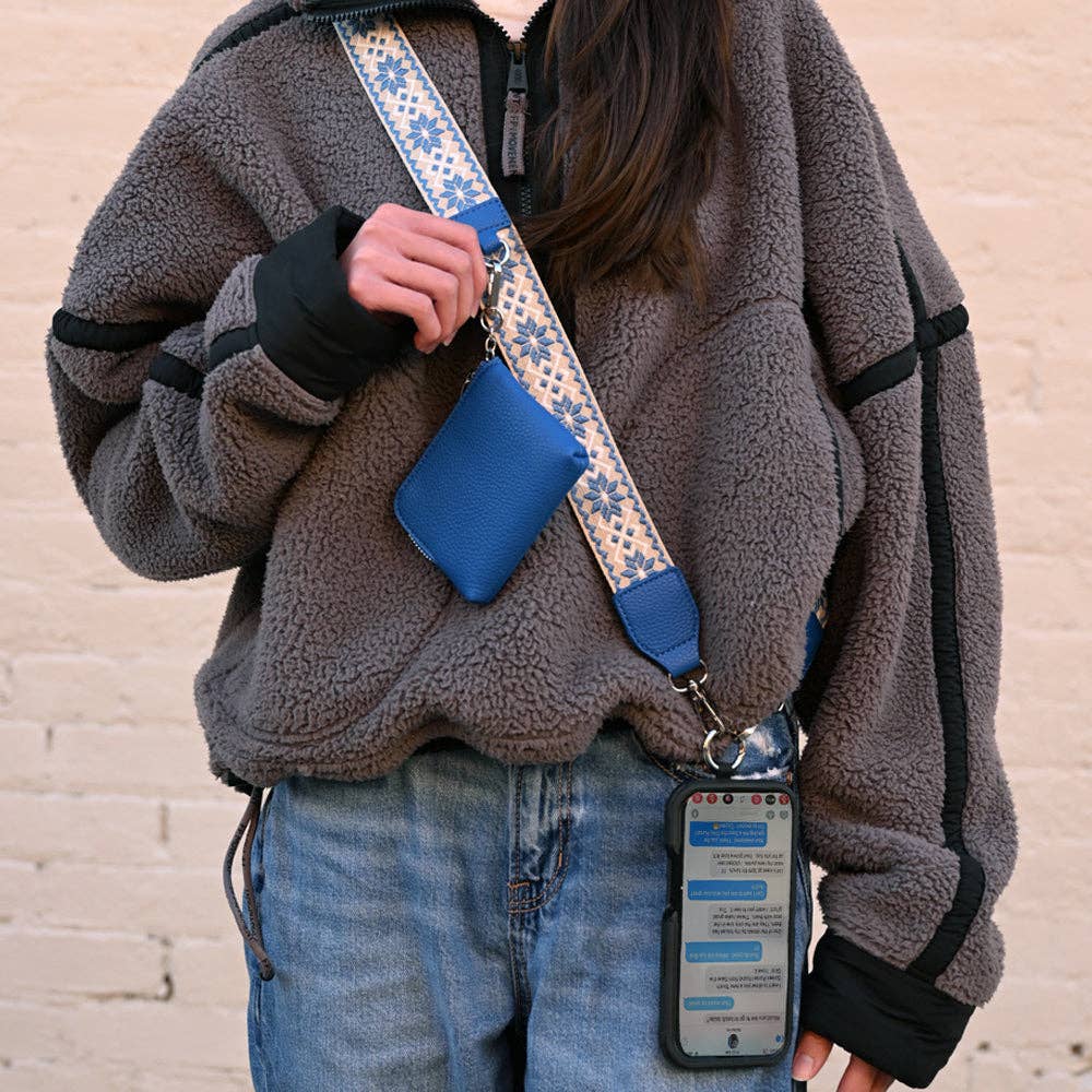 Clip & Go Starburst Pattern Strap w/RFID Pouch
