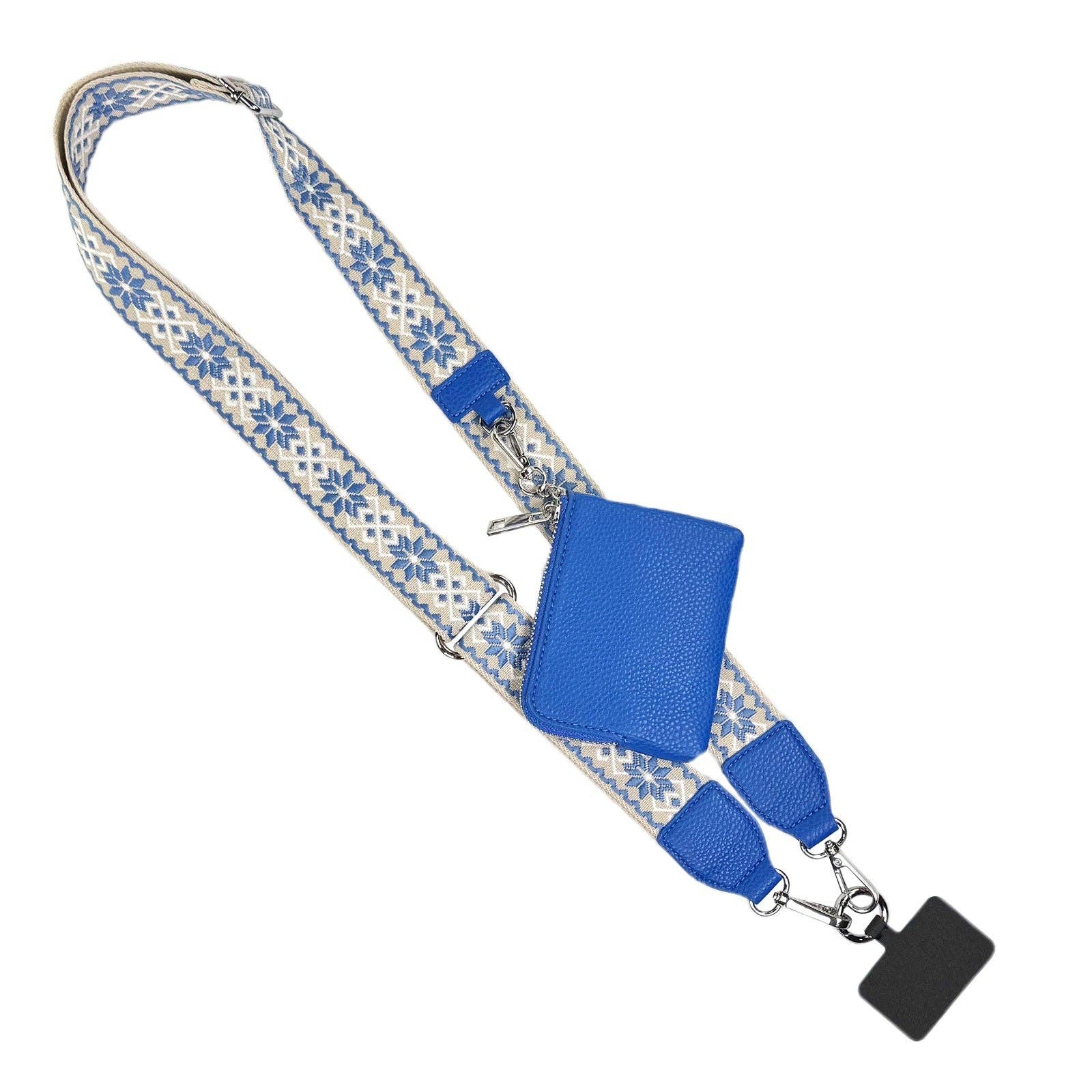 Clip & Go Starburst Pattern Strap w/RFID Pouch