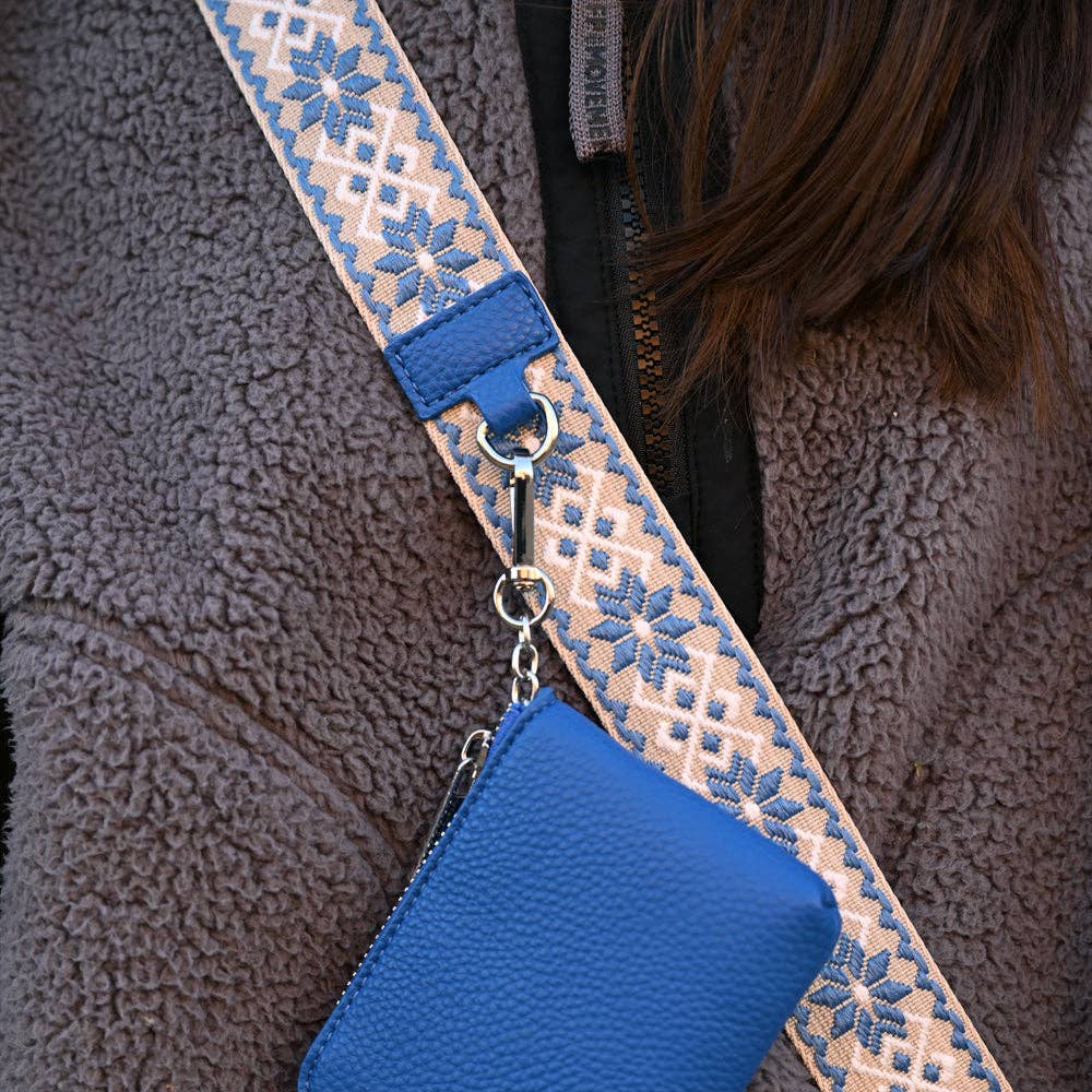 Clip & Go Starburst Pattern Strap w/RFID Pouch