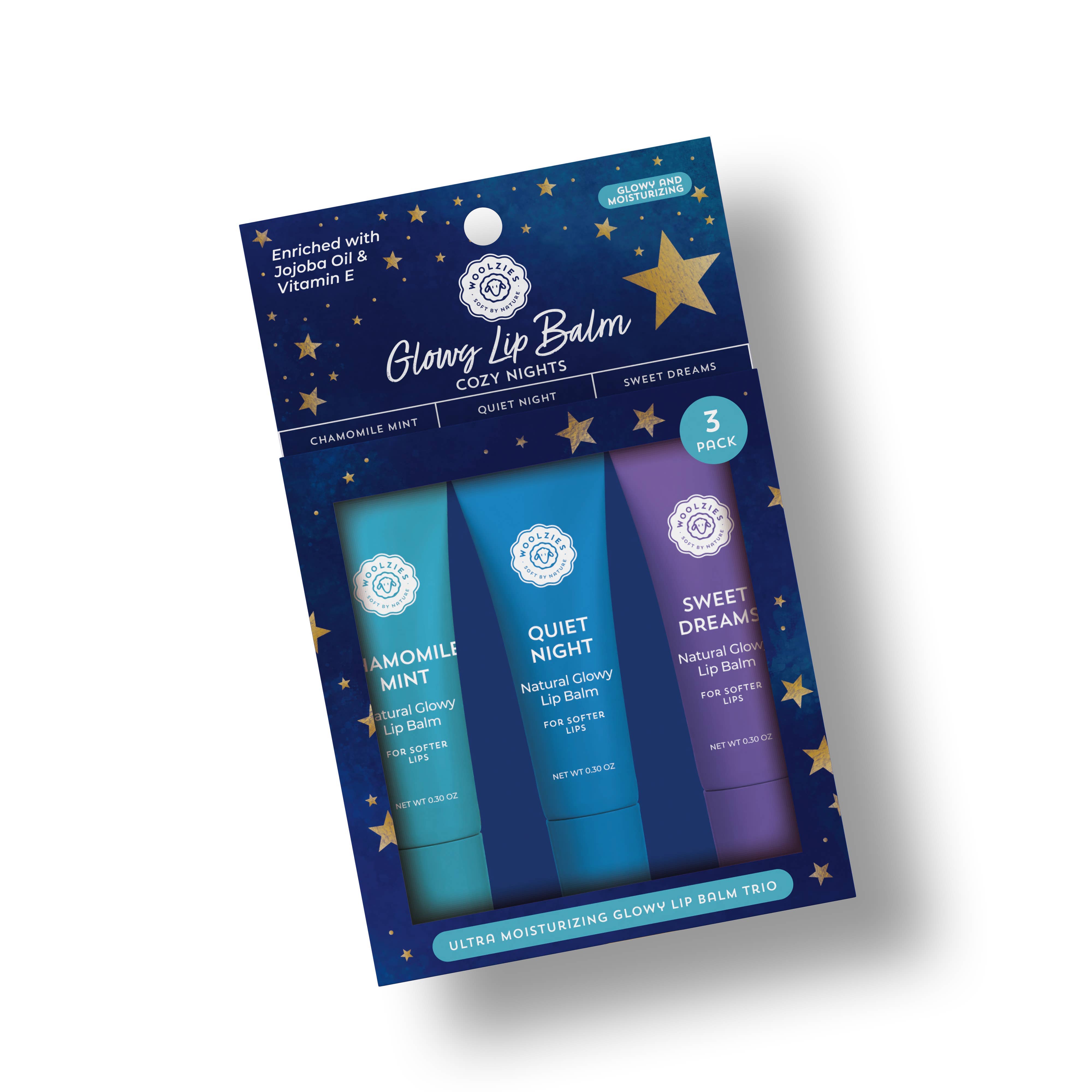Woolzies Cozy Nights Glowy Lip Balm Set