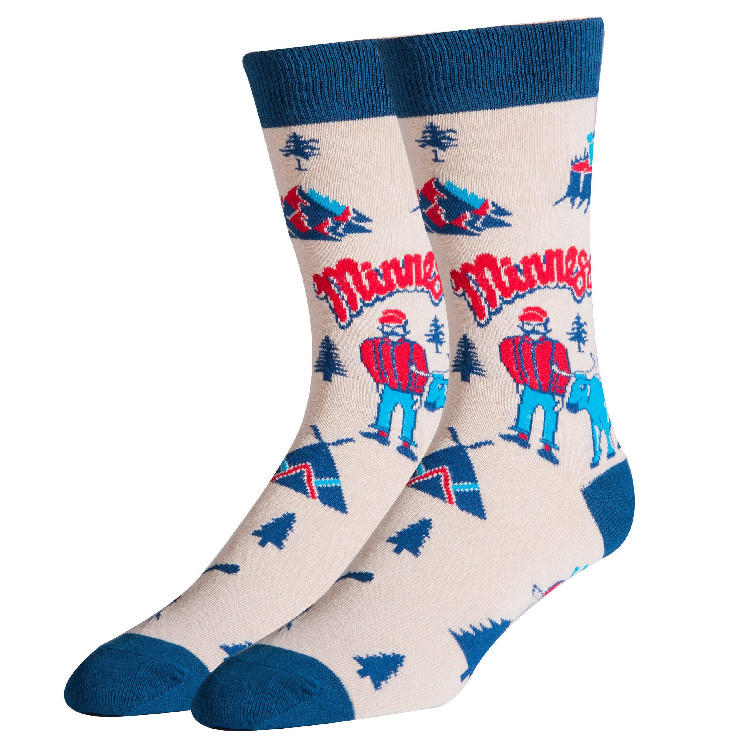 Minnesota | Men's Cotton Crew Funny Socks