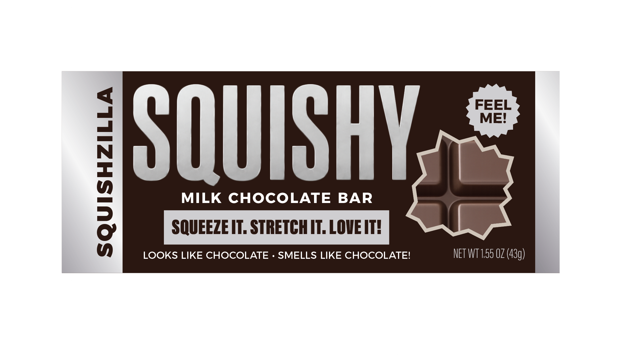 Fun Doh Chocolate Bar Slow Rise Scented Squishy