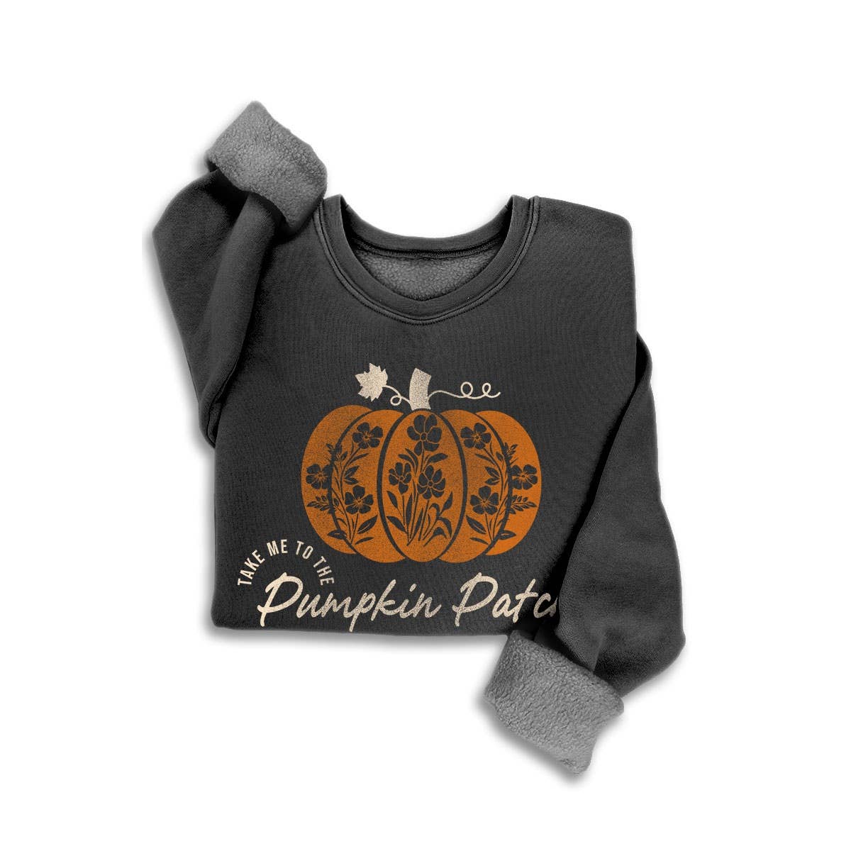 PUMPKIN PATCH MINERAL SWEATSHIRTS: White / S-M-L-XL(1-2-2-1)