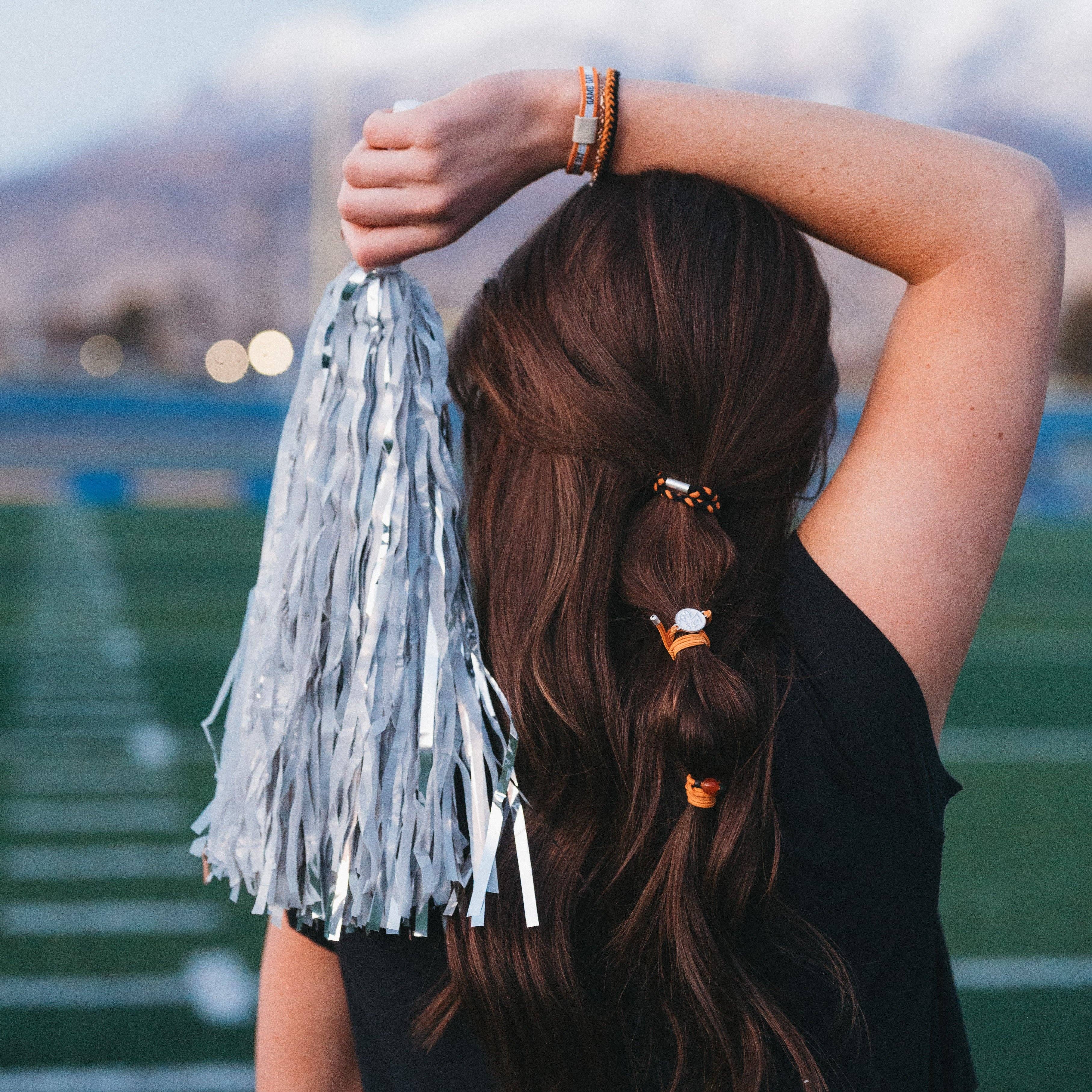 White Bear Lake Game Day Orange & Black K’alani Hair Tie Bracelet