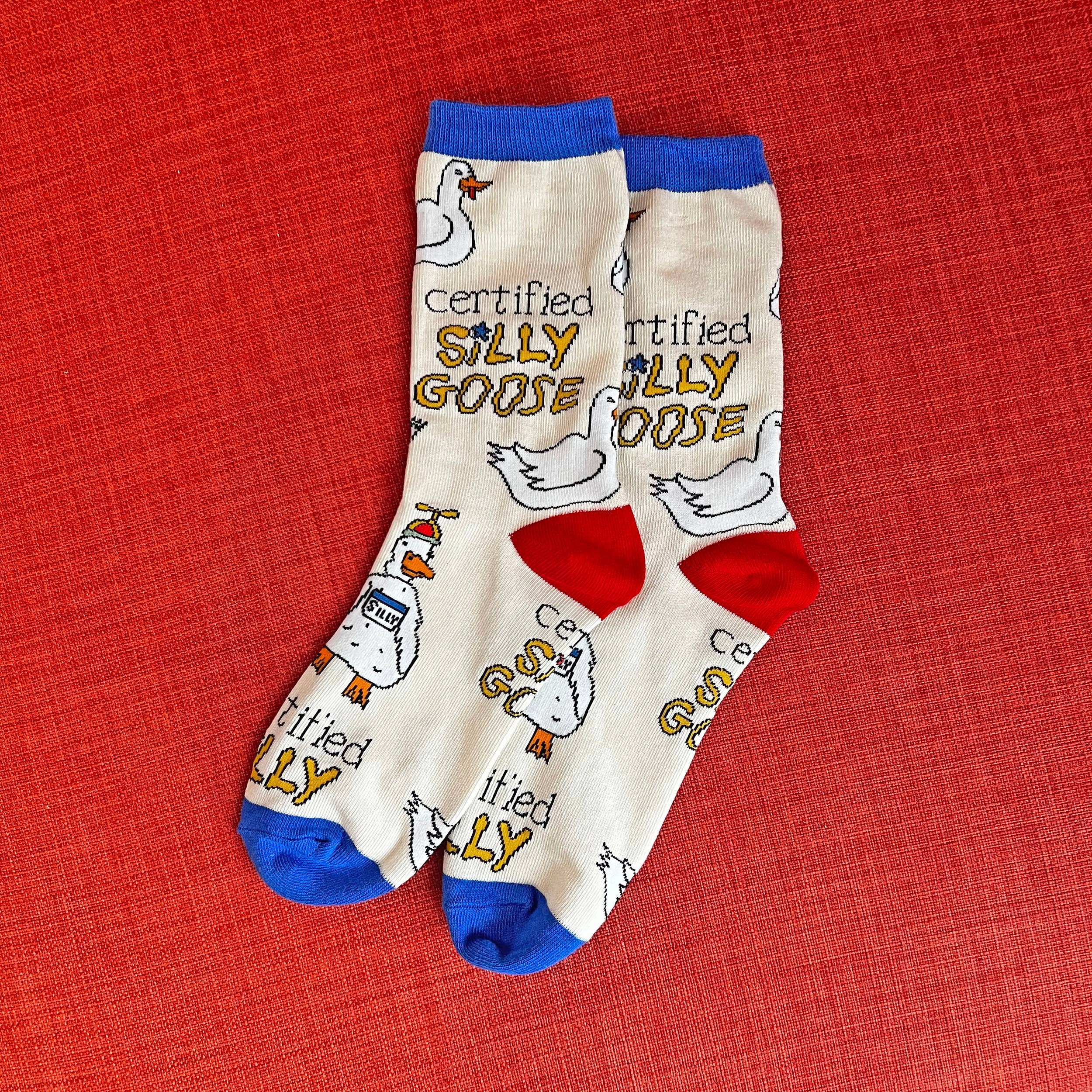 Silly Goose | Women's Funny Cotton Crew Socks