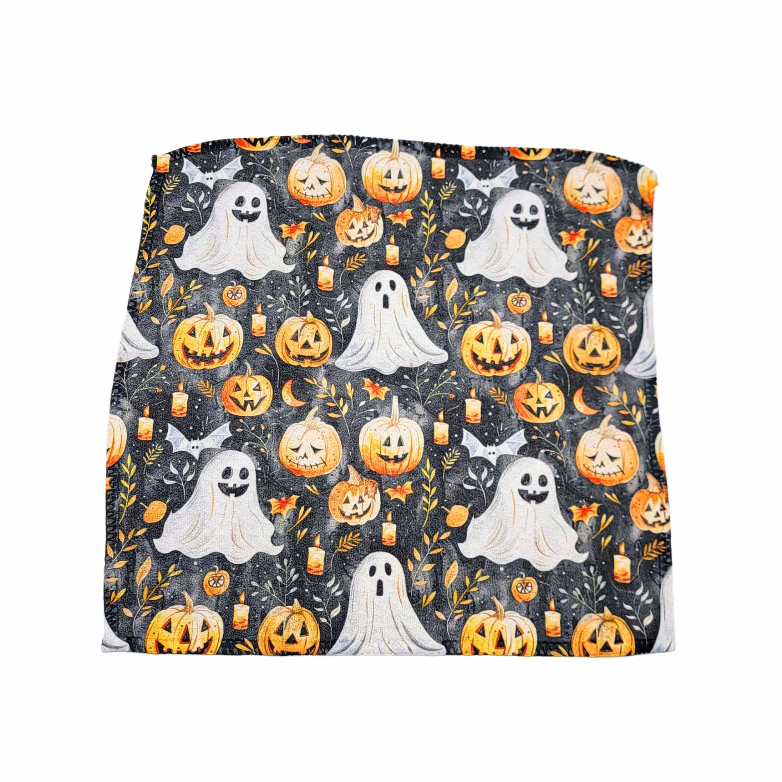 Halloween Pumpkins and Ghost Waffle Washcloths