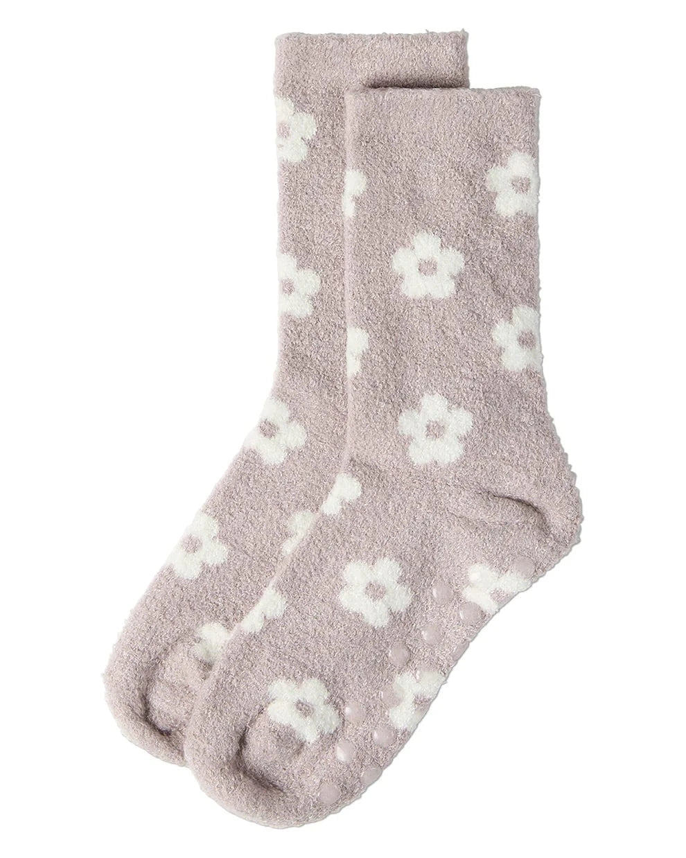 Daisies Non-Skid Lavender Infused Cozy Spa Sock