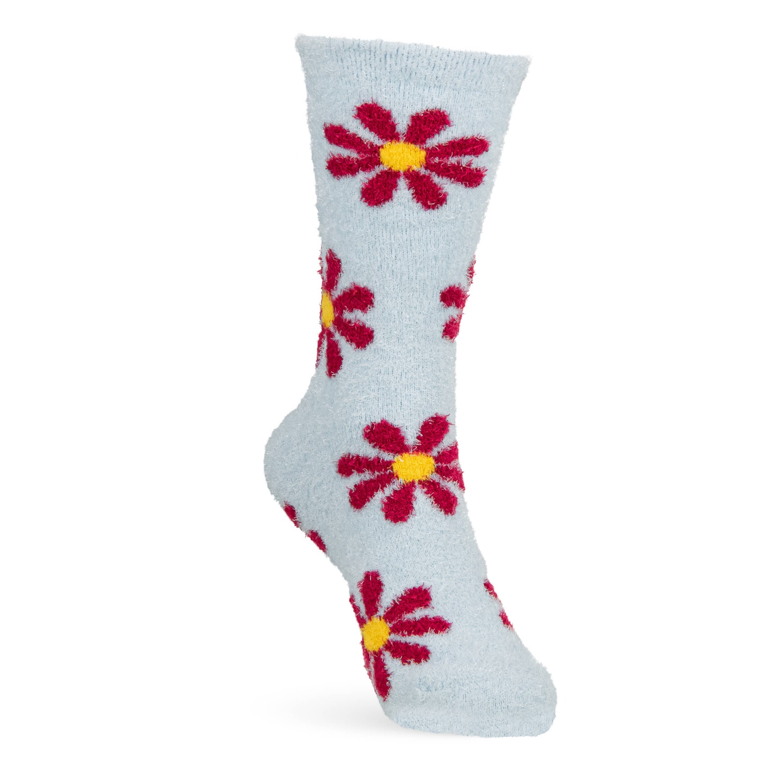 Daisy Fuzzy Socks