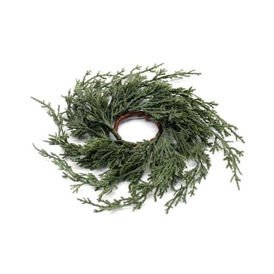 WT Collection Seasonal Decor Dark Green Juniper Mini Ring