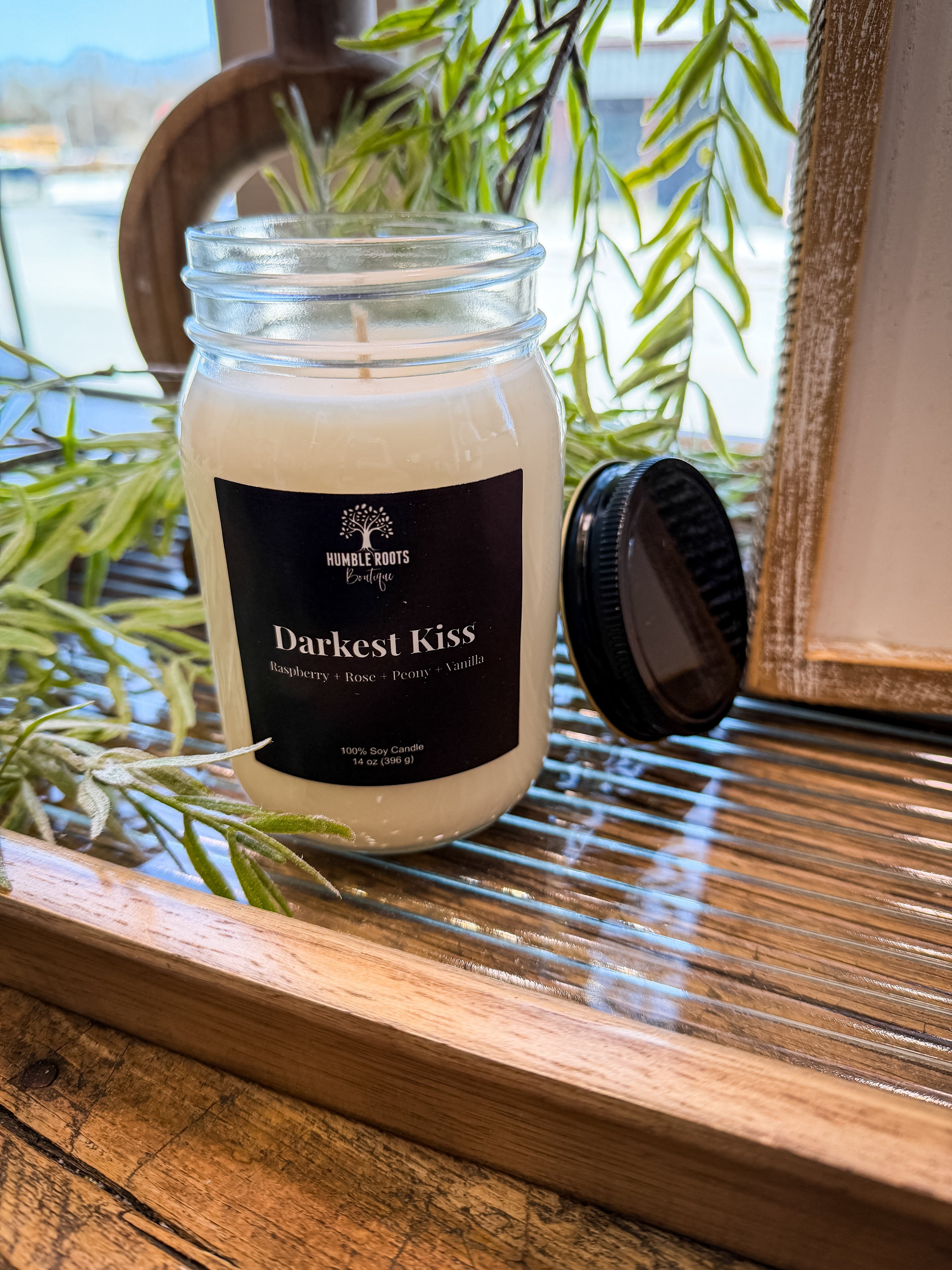 Humble Roots Boutique Candle Darkest Kiss Soy Candle