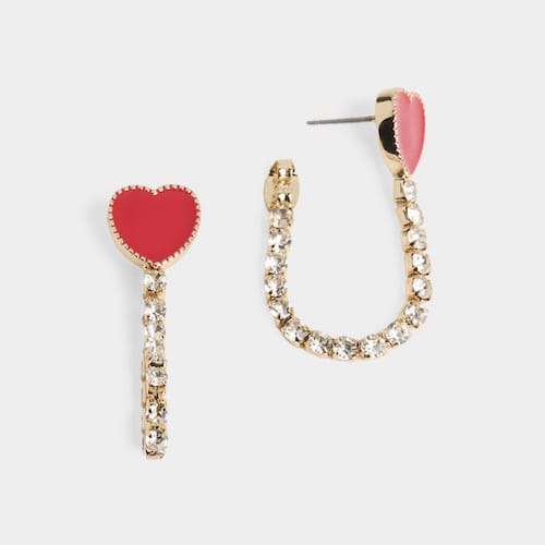 CoCo Carmen Earrings Dazzle Loop Heart Gold Earrings