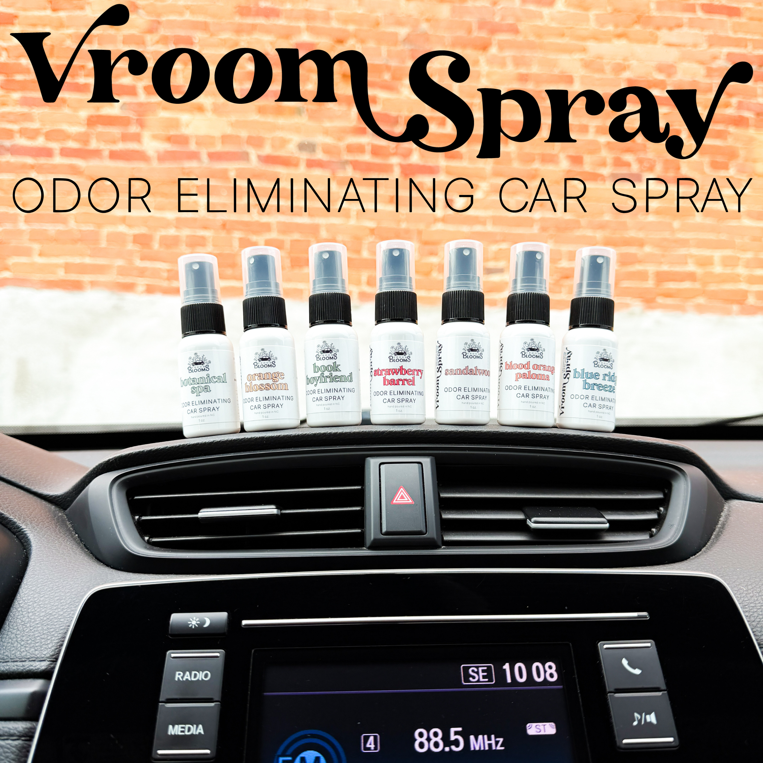 Vroom Spray Odor Eliminating Car Air Freshener & Interior Spray