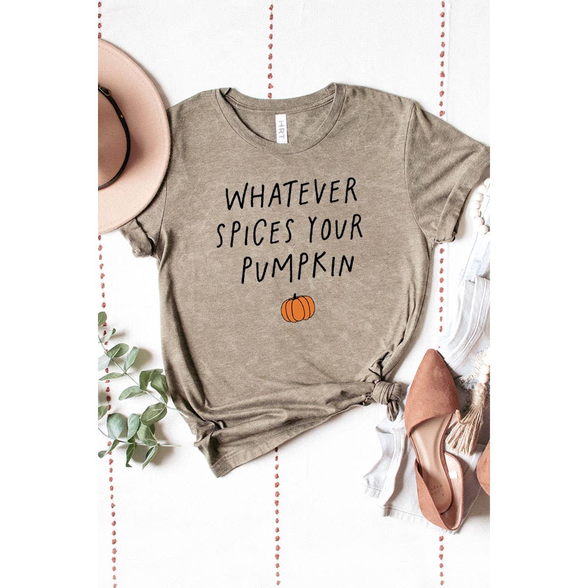 WHATEVR SPICES YOUR PUMPKIN MINERAL GRAPHIC TEE: Mineral Chocolate / XL