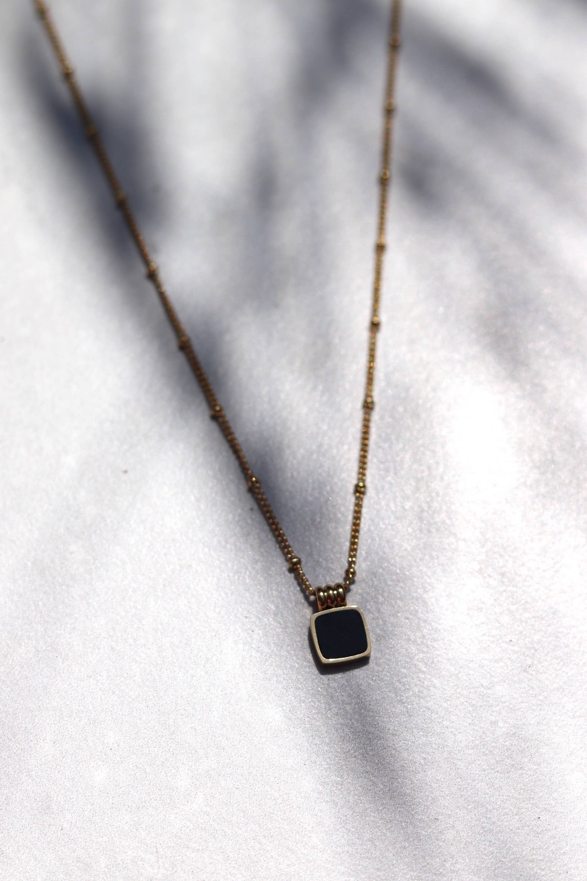 Cedar and Cypress Designs Dee Necklace - Black