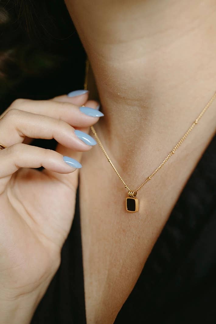 Cedar and Cypress Designs Dee Necklace - Black