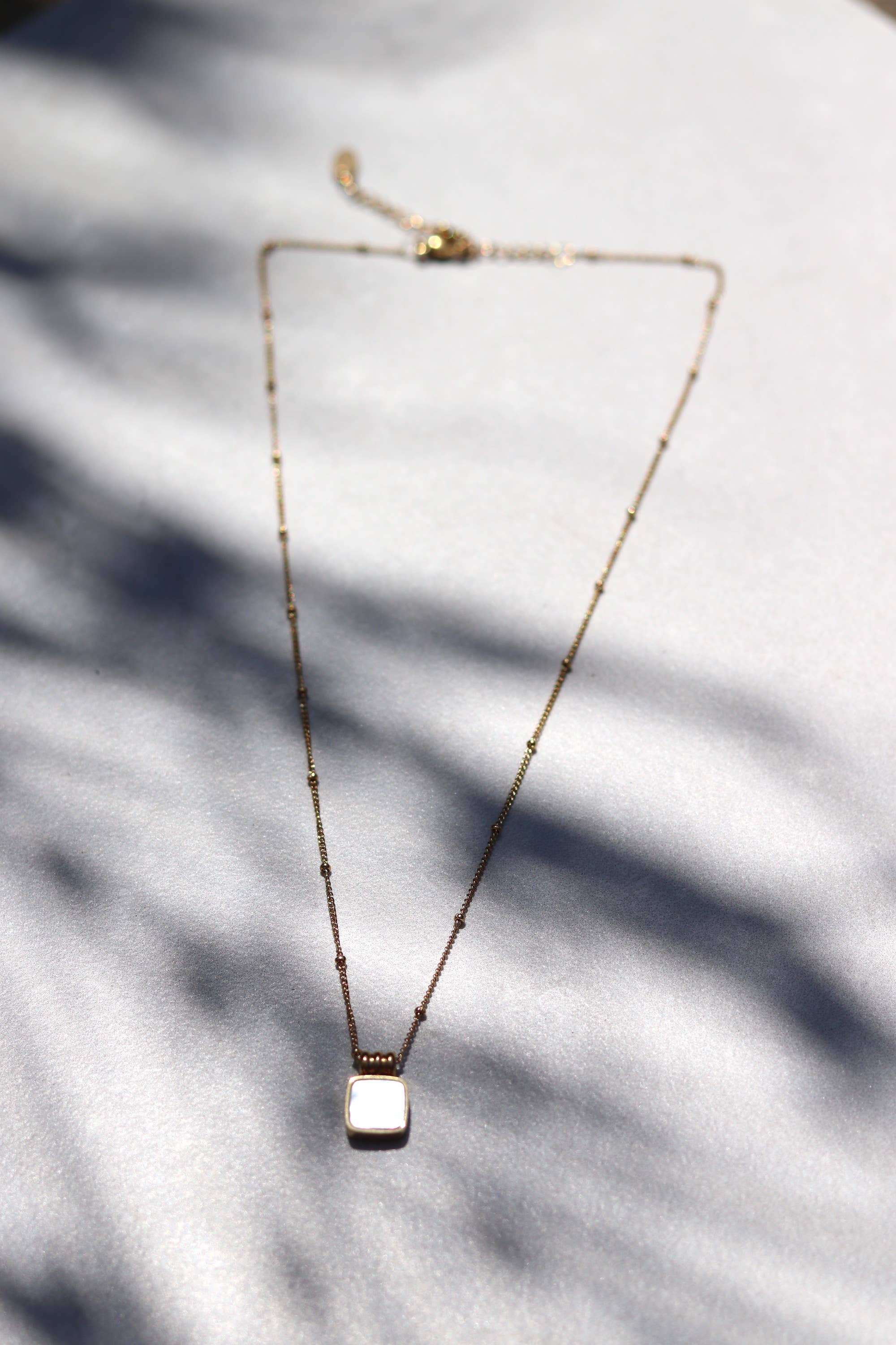 Cedar and Cypress Designs Dee Necklace - White
